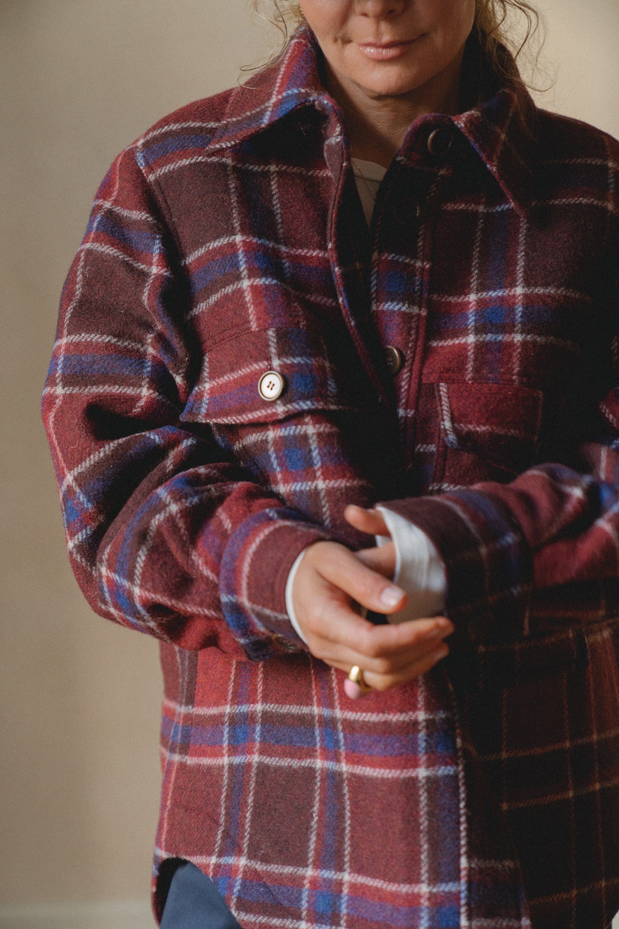 Haga Red Plaid Jacket - 9