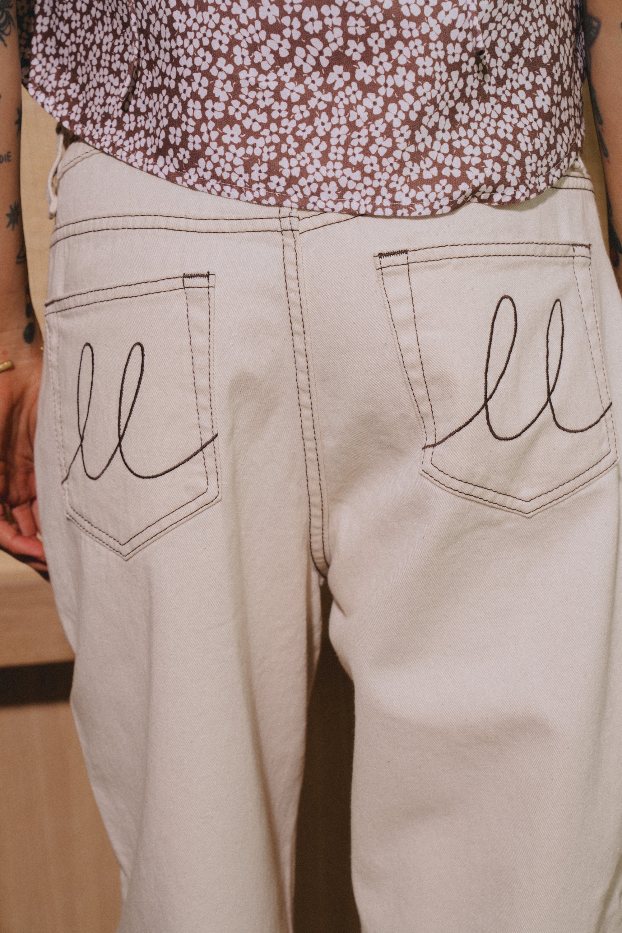 Sofia Ecru Pants - 5
