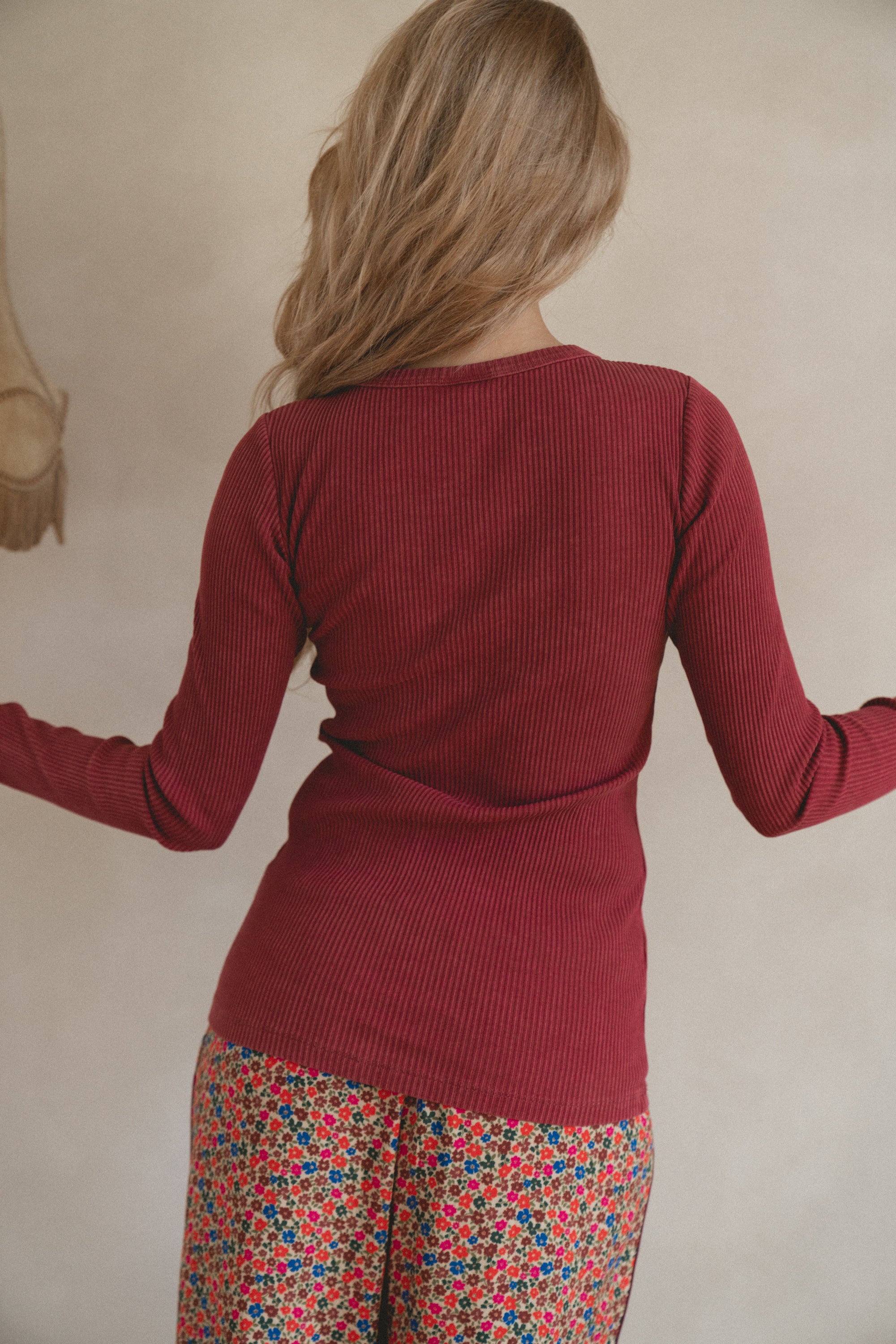 Longsleeve Linda Burgundy - 10