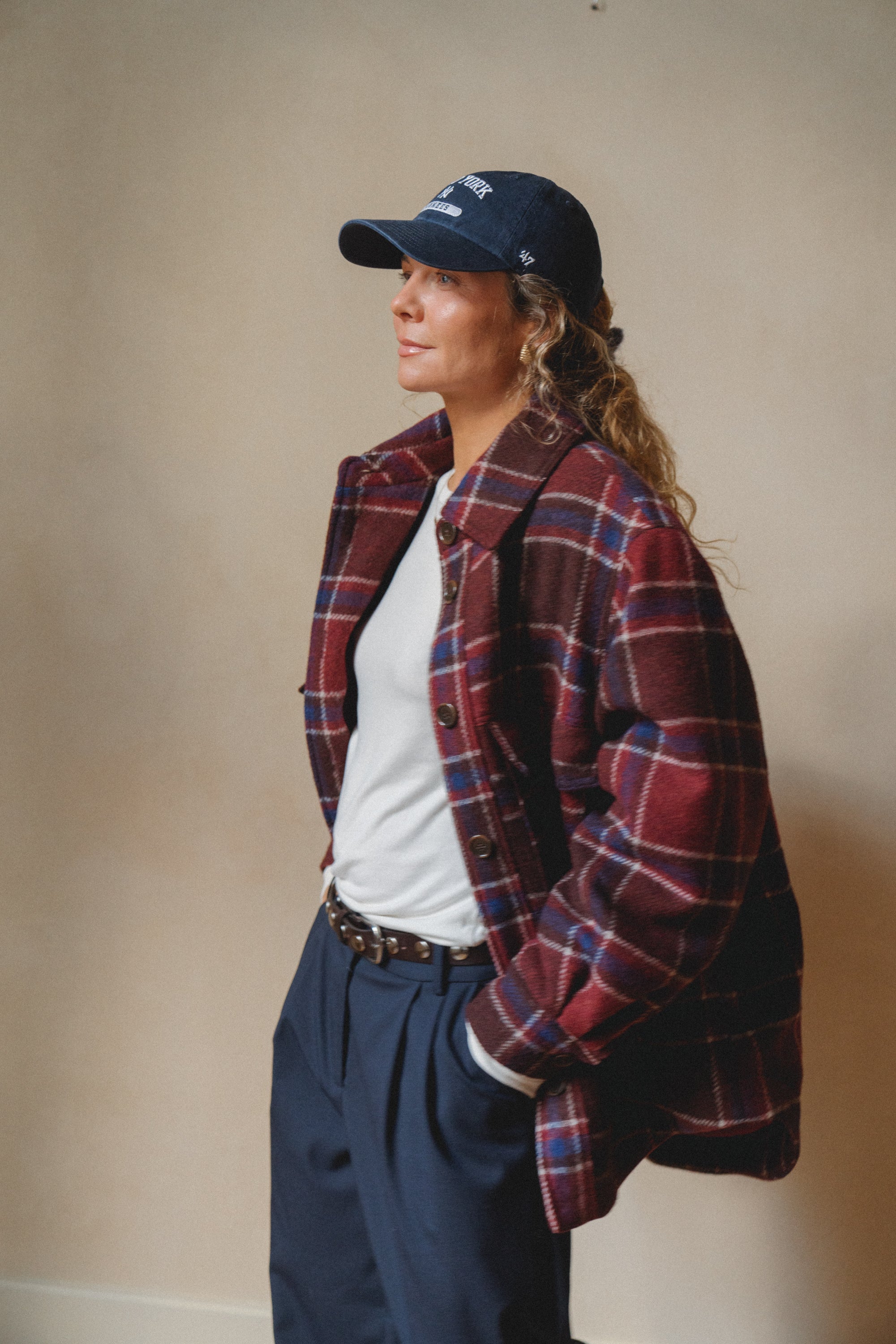 Haga Red Plaid Jacket - 3