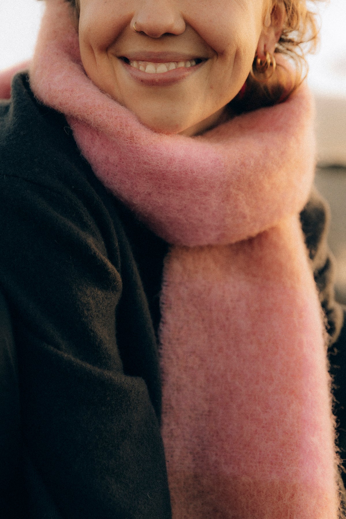 Szalik w kratę karo Pink - 6