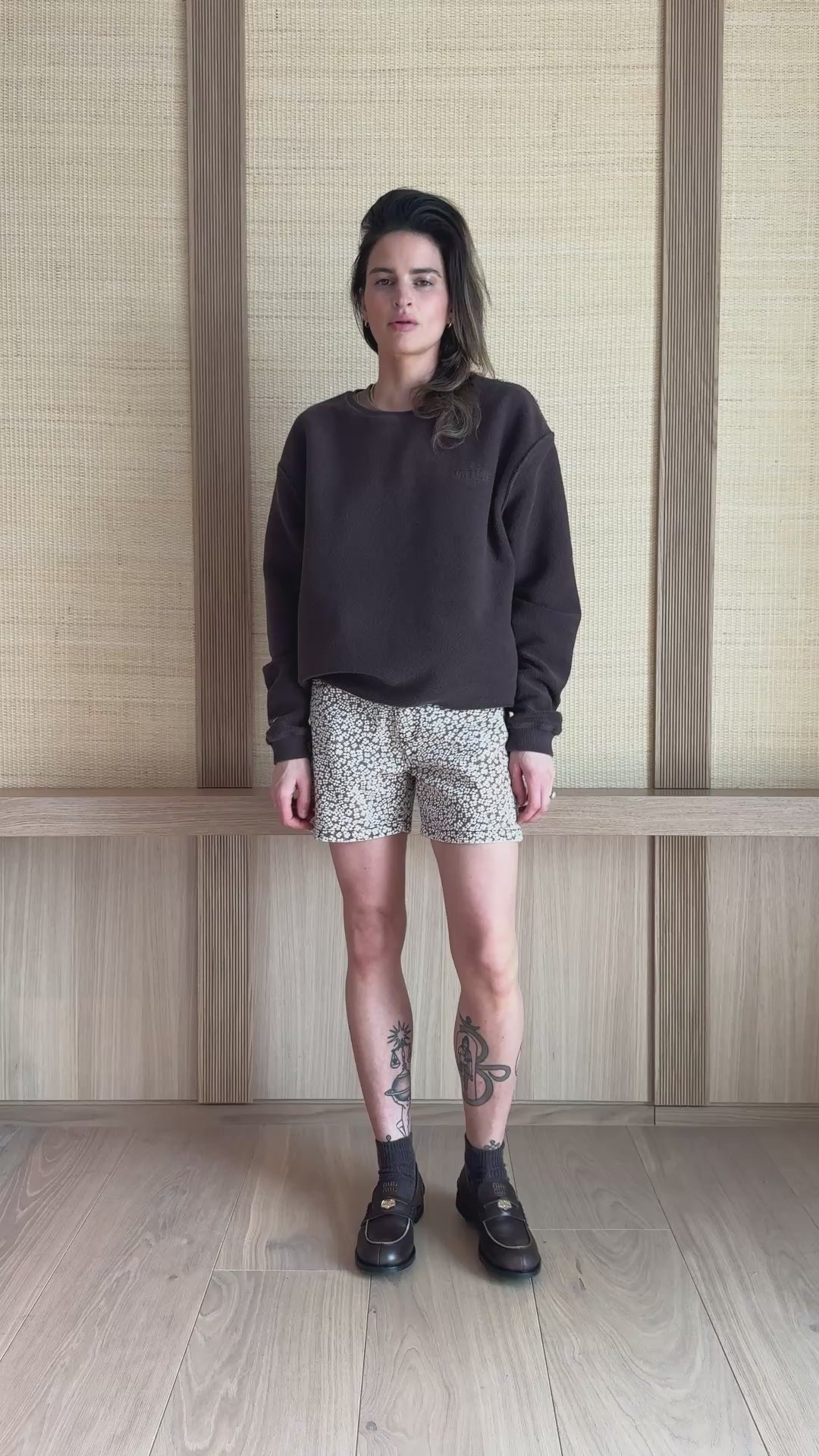 Joline Petit Flowers Brown Shorts - 3