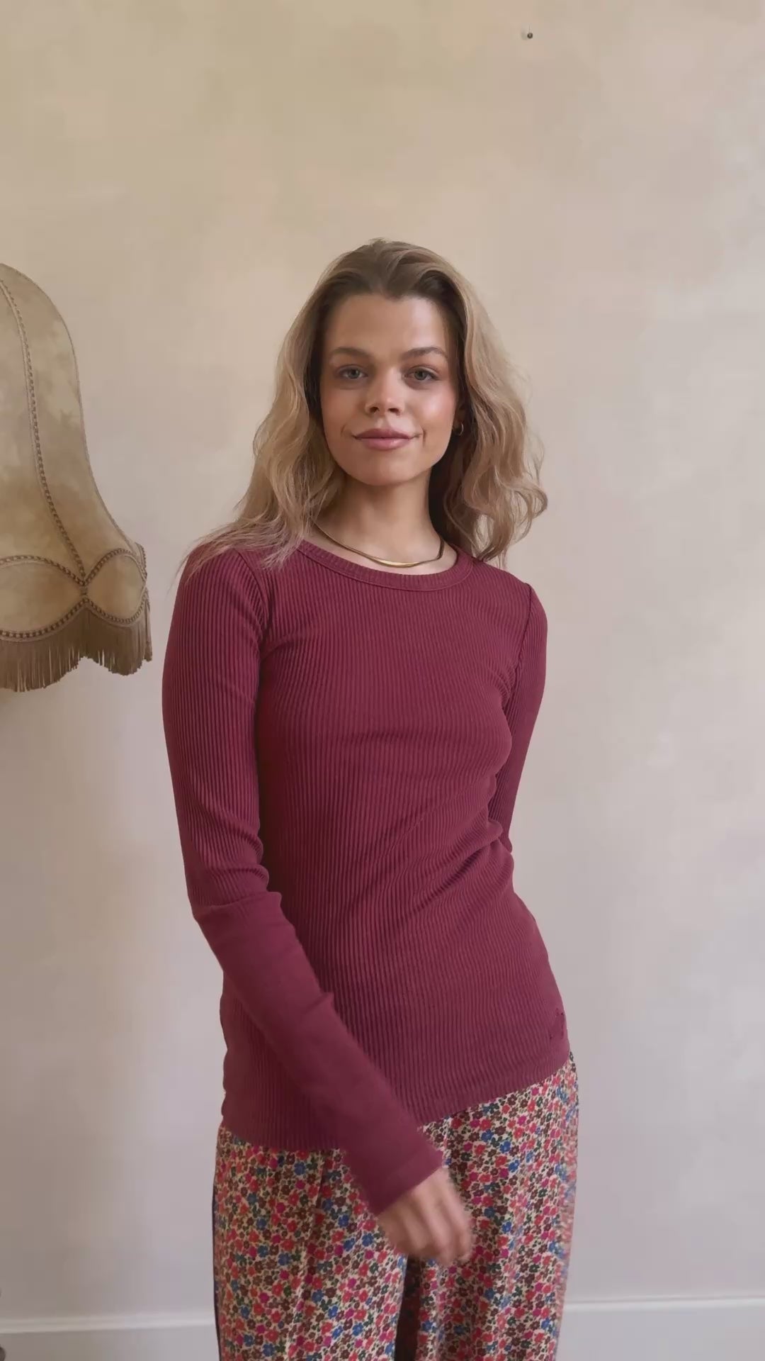 Longsleeve Linda Burgundy - 7
