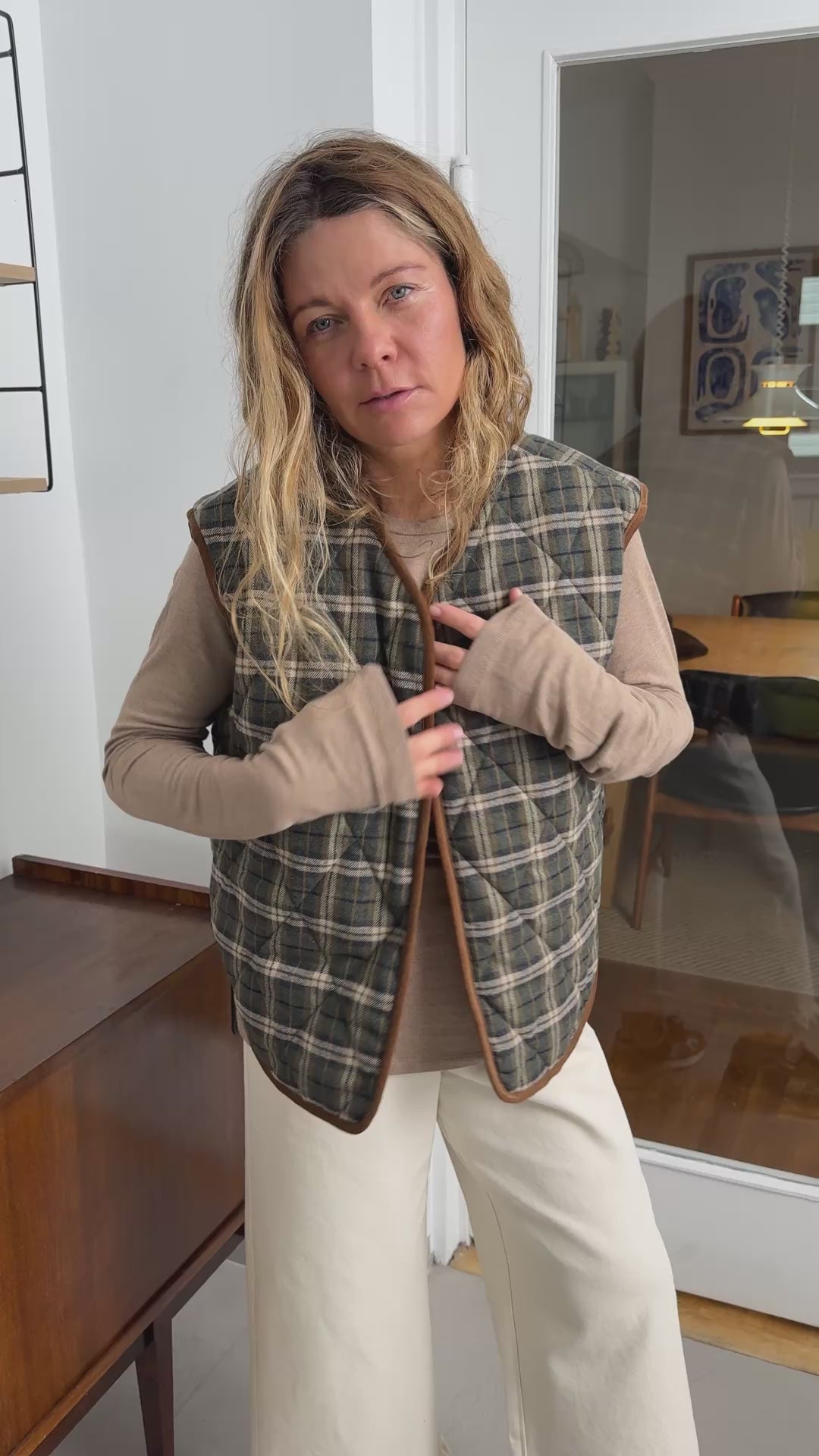 Kamizelka Tahoe Khaki Plaid - 9