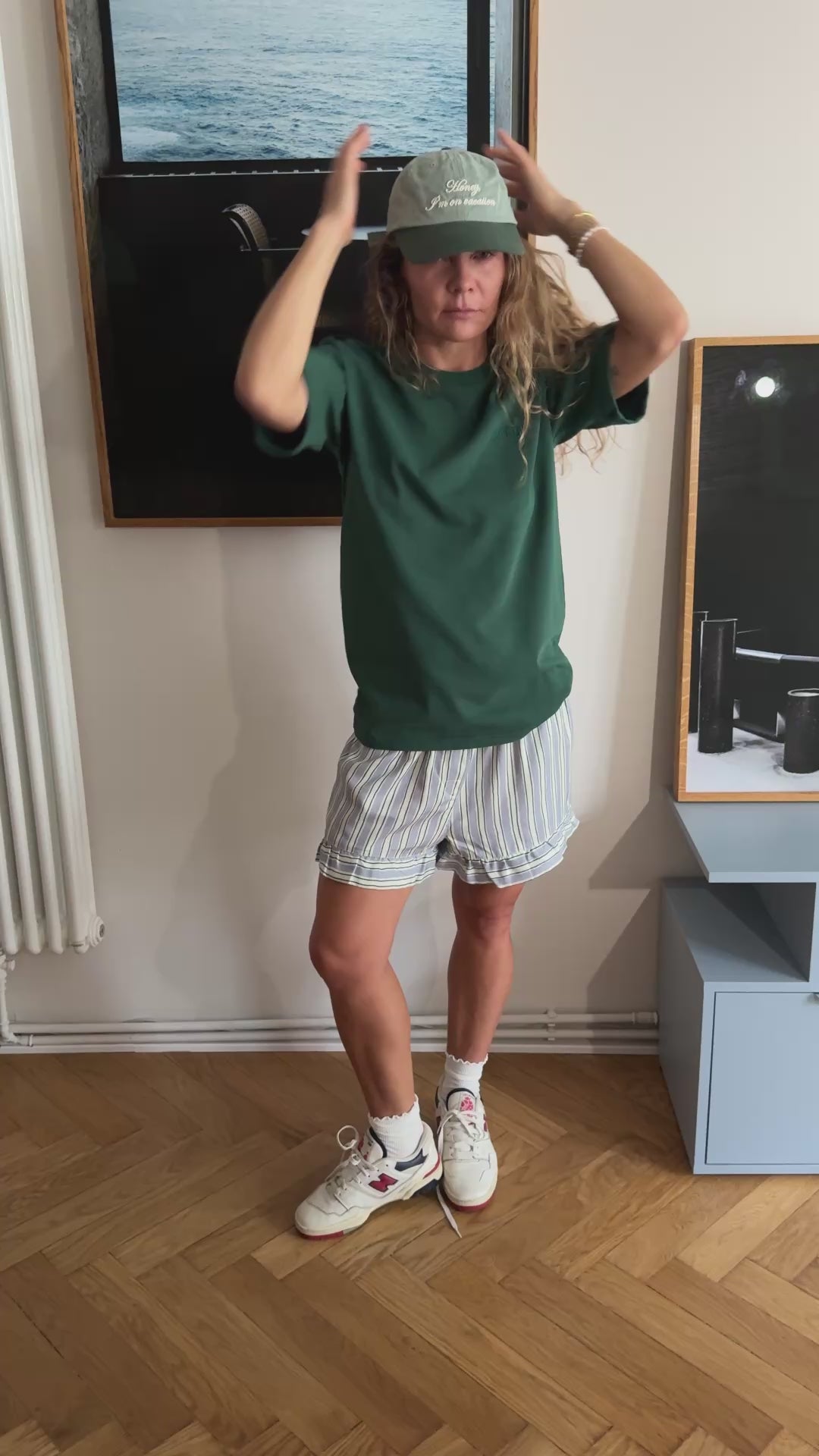 Bey Green Stripes x LARA Shorts - 3