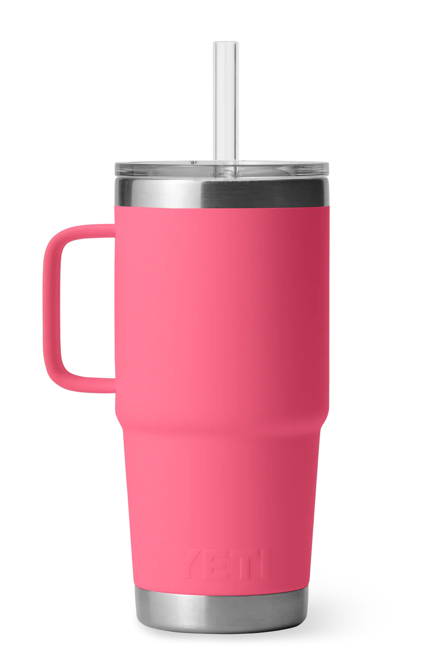 YETI RAMBLER 25 OZ STRAW MUG TROPICAL PINK