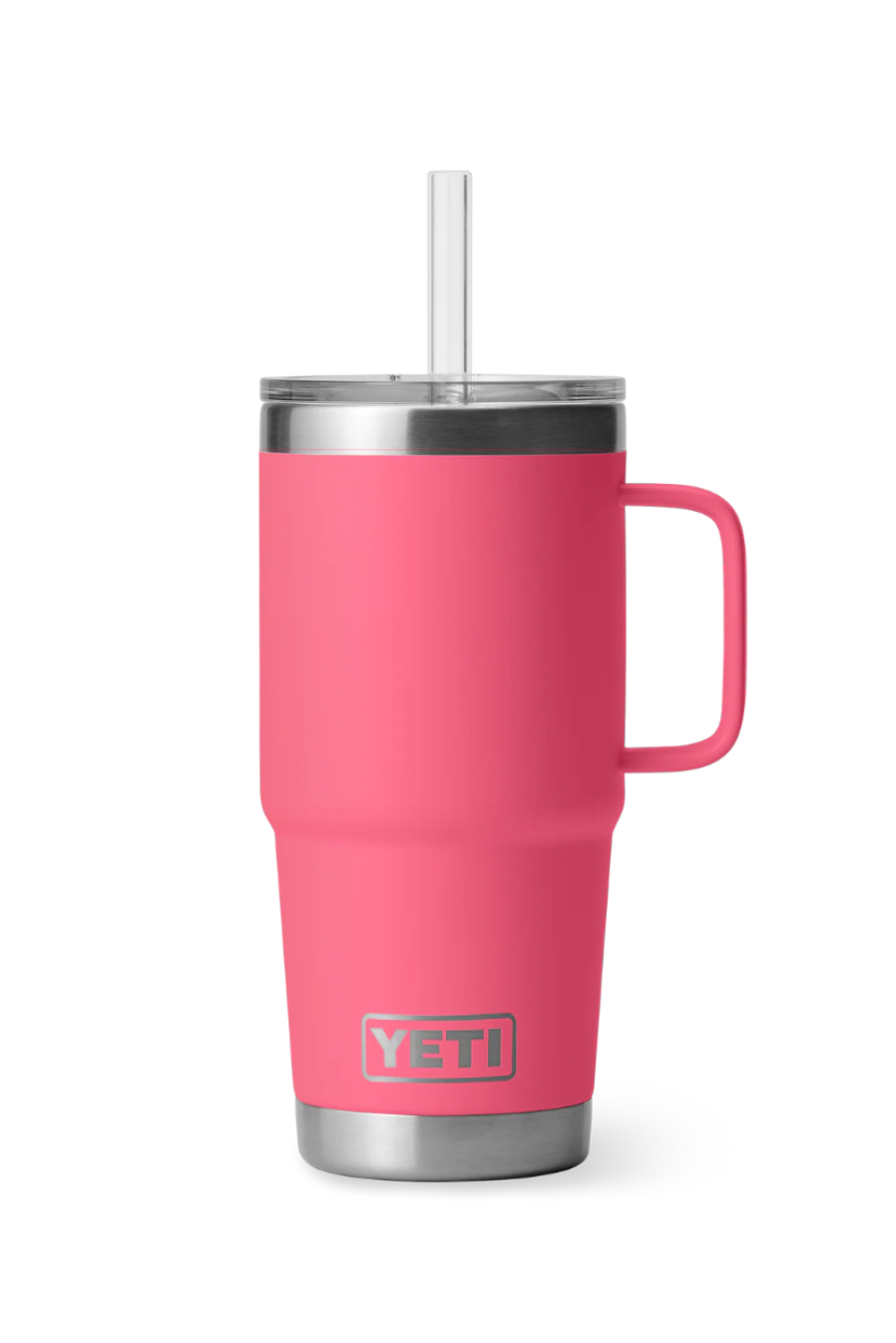 YETI RAMBLER 25 OZ STRAW MUG TROPICAL PINK