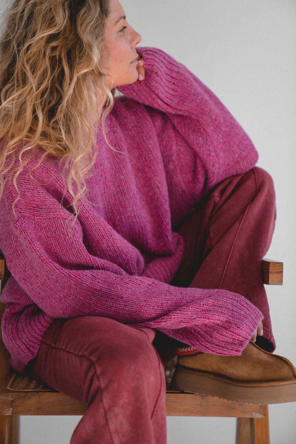 Sweter Cloud Deep Pink