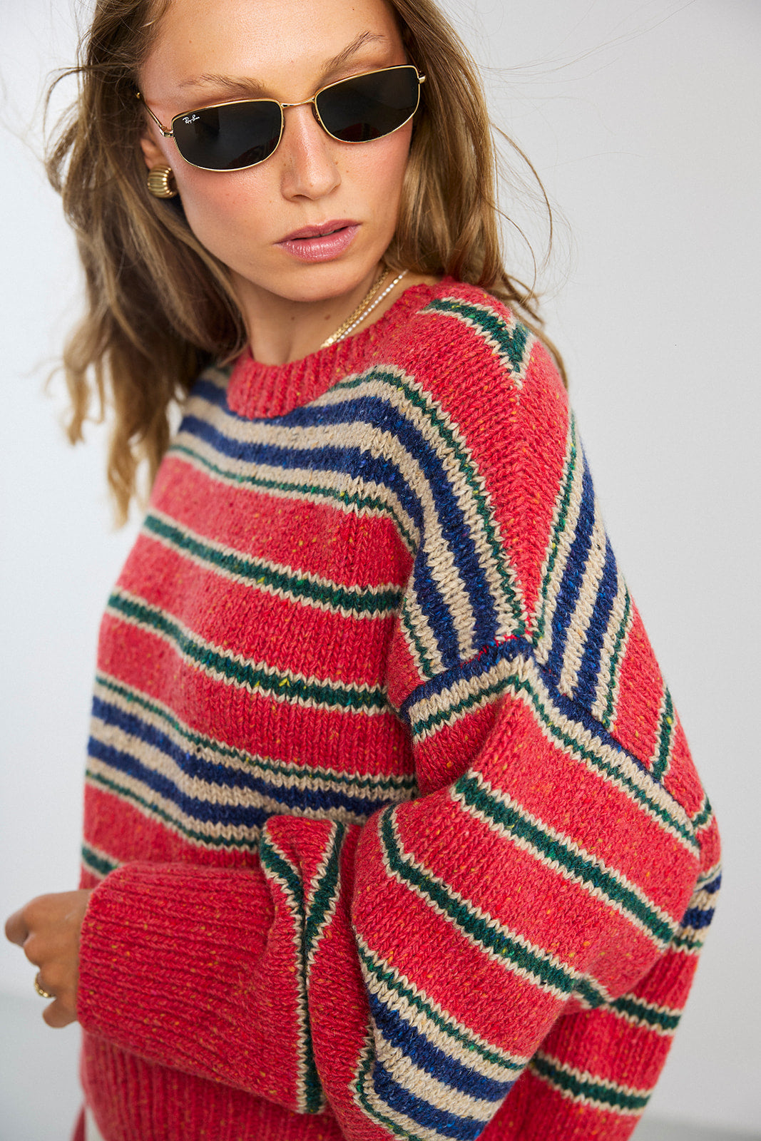 Sweter Cloud Red Stripes