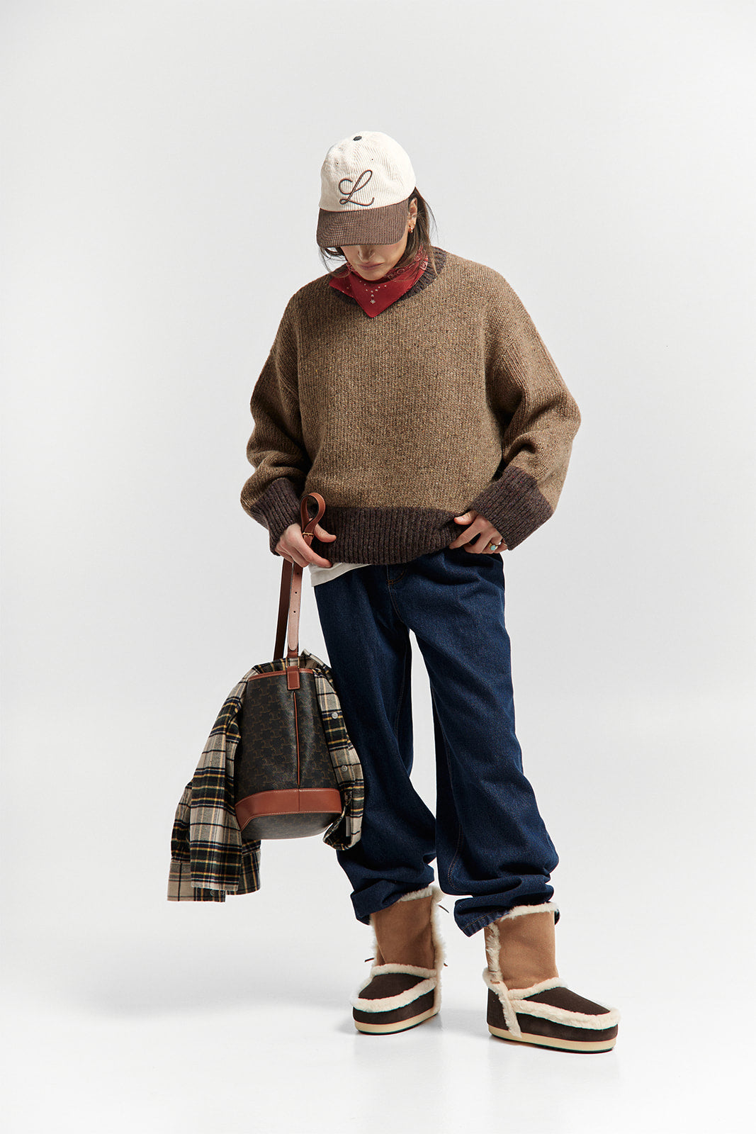 Sweter Cloud Rim Brown