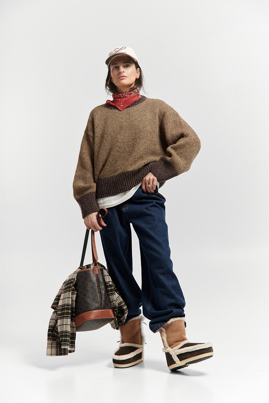 Sweter Cloud Rim Brown