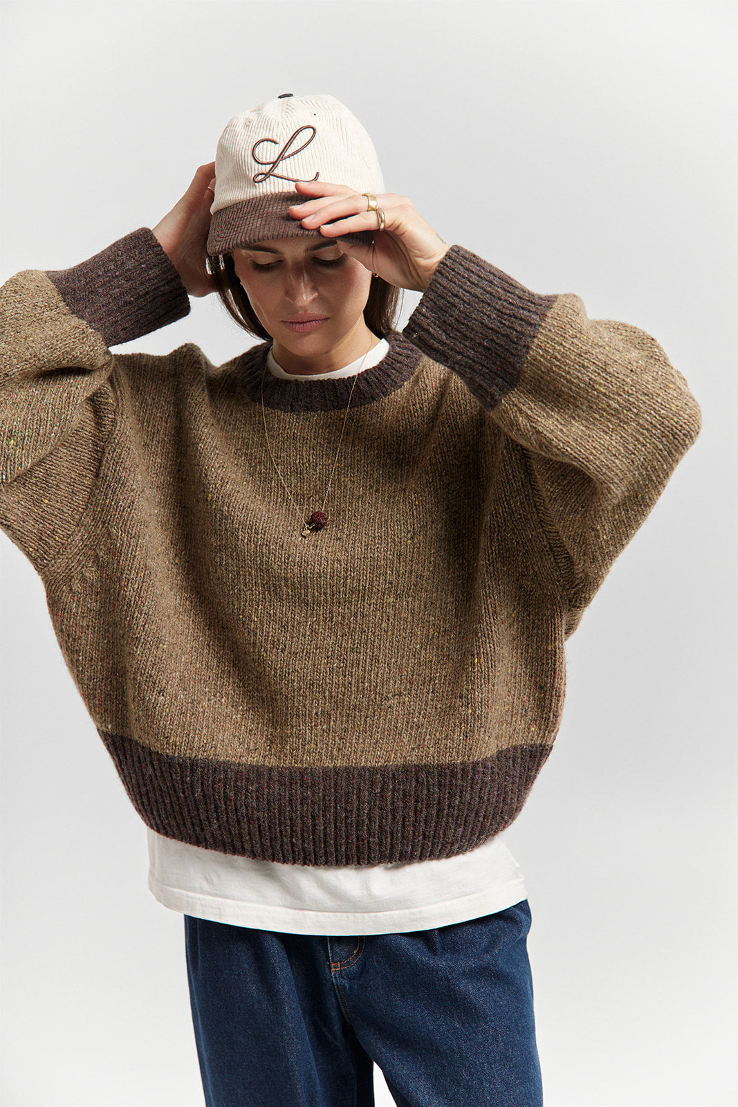 Sweter Cloud Rim Brown