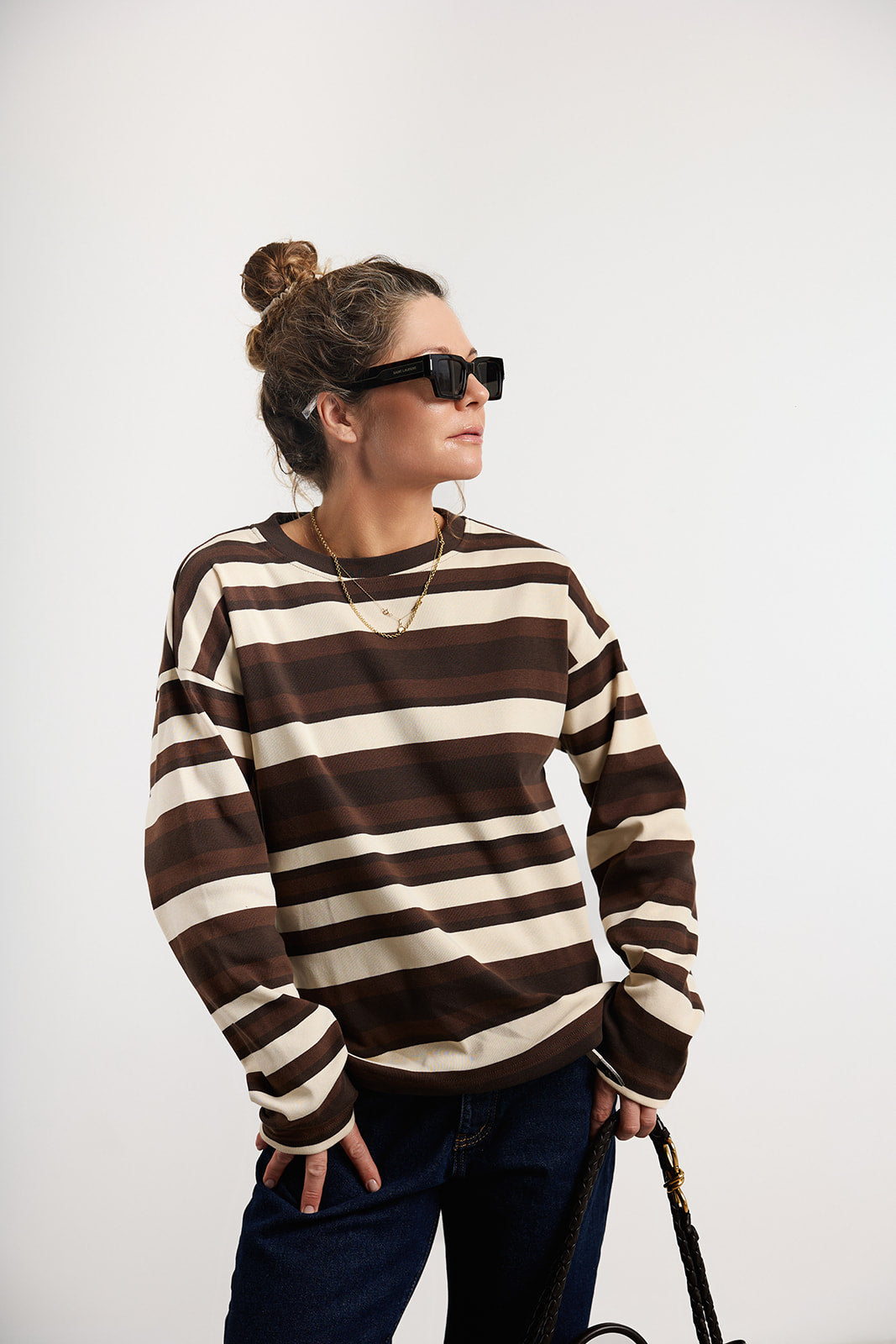 Longsleeve Silba Brown Stripes
