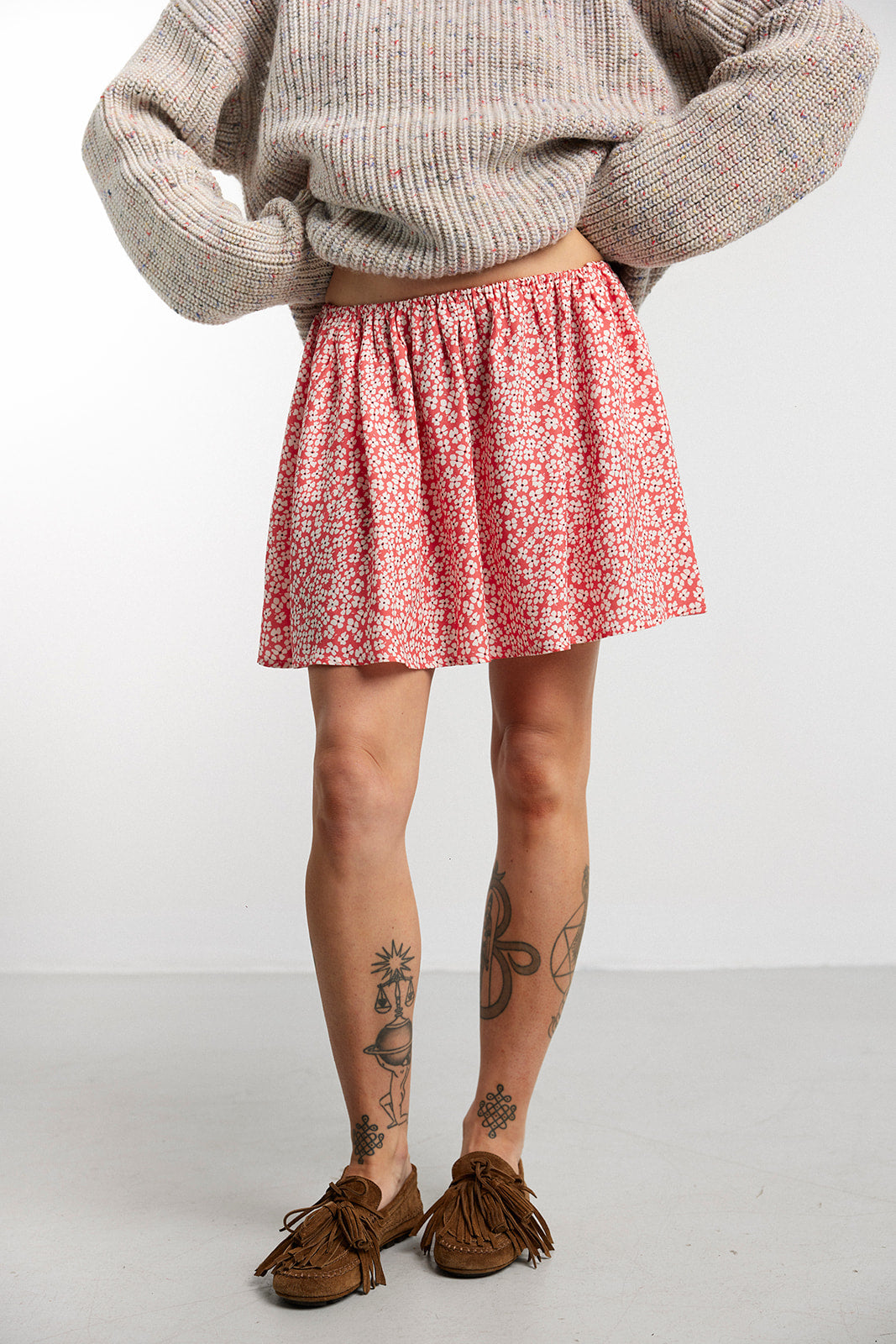 Skirt LOW Petit Flowers Red