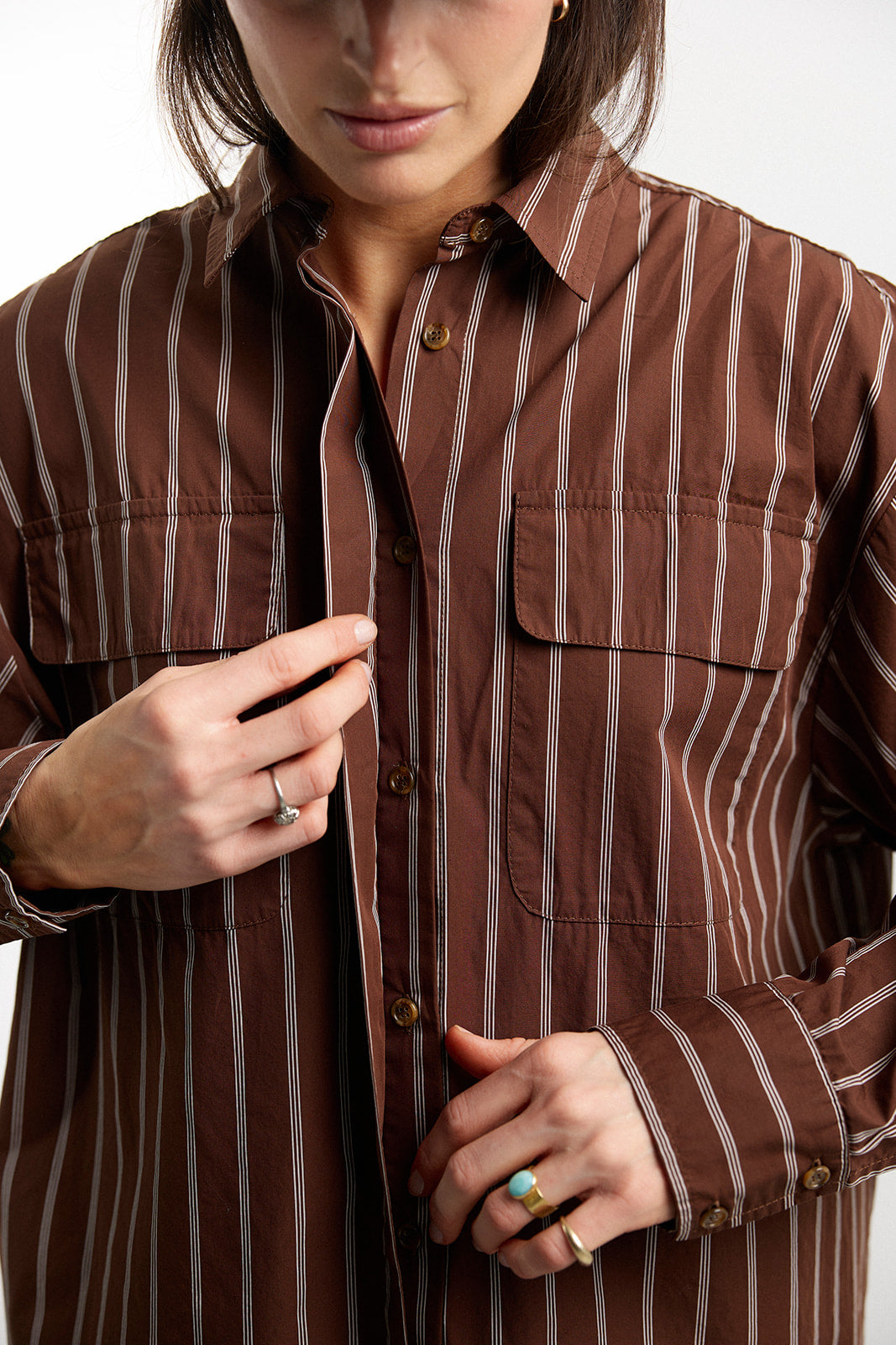 Viborg Brown Stripes Shirt