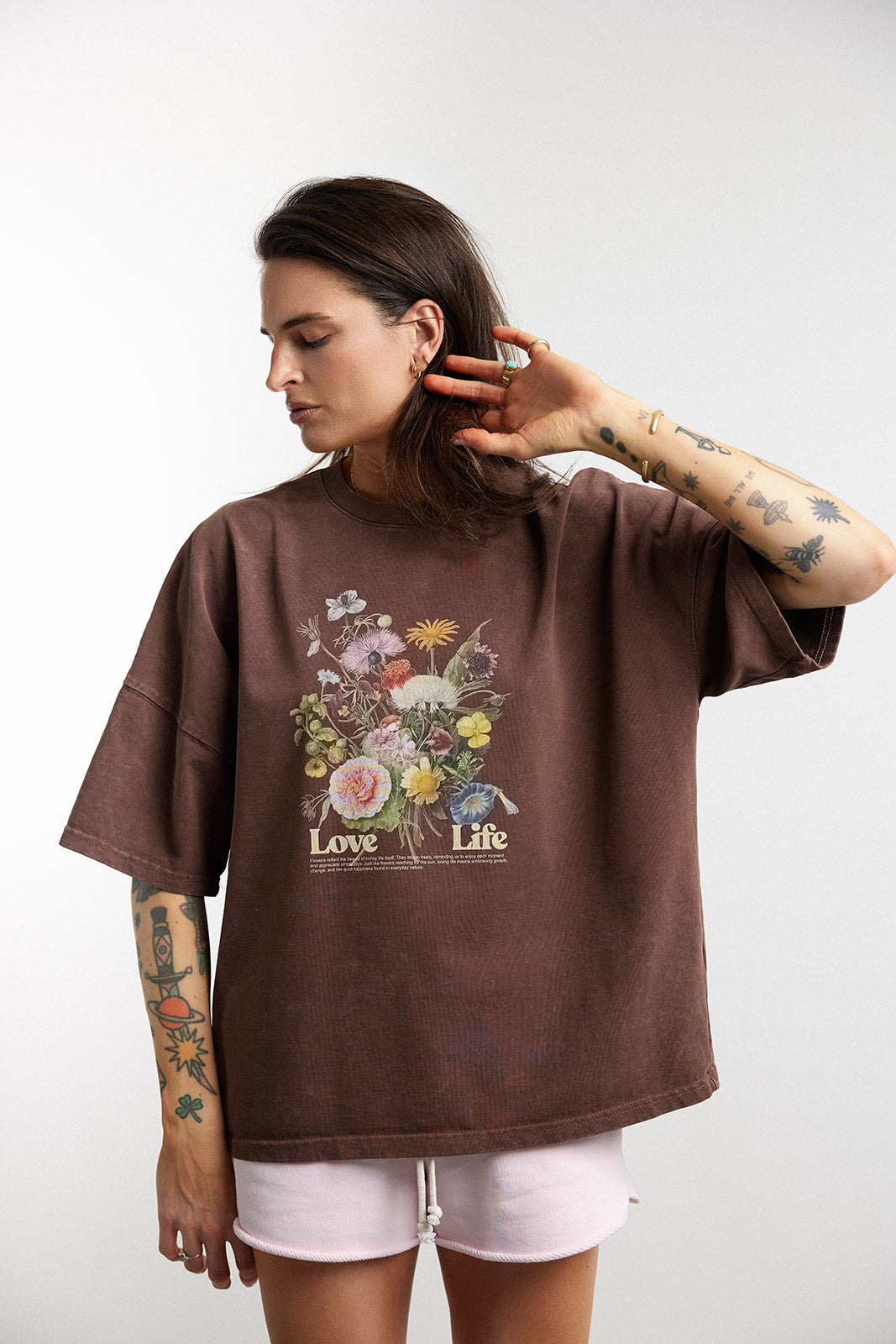 T-shirt West Brown Chocolate Bouquet