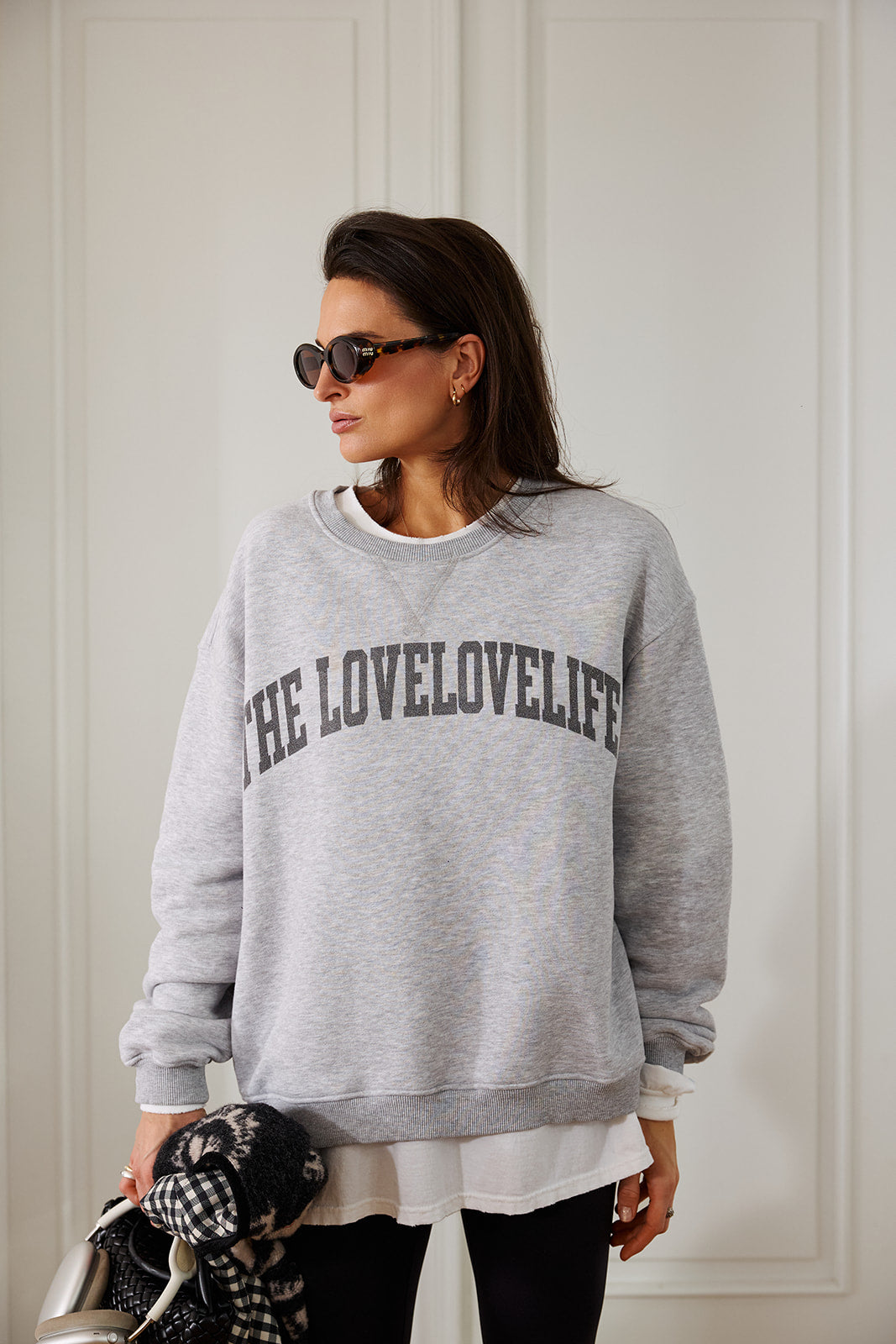 Bluza College Heather Gray VINTAGE