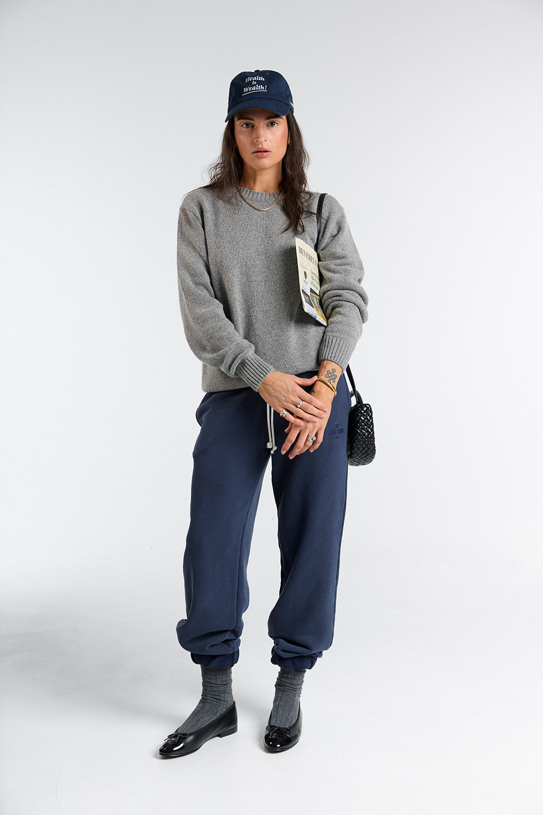 Sweter University Gray