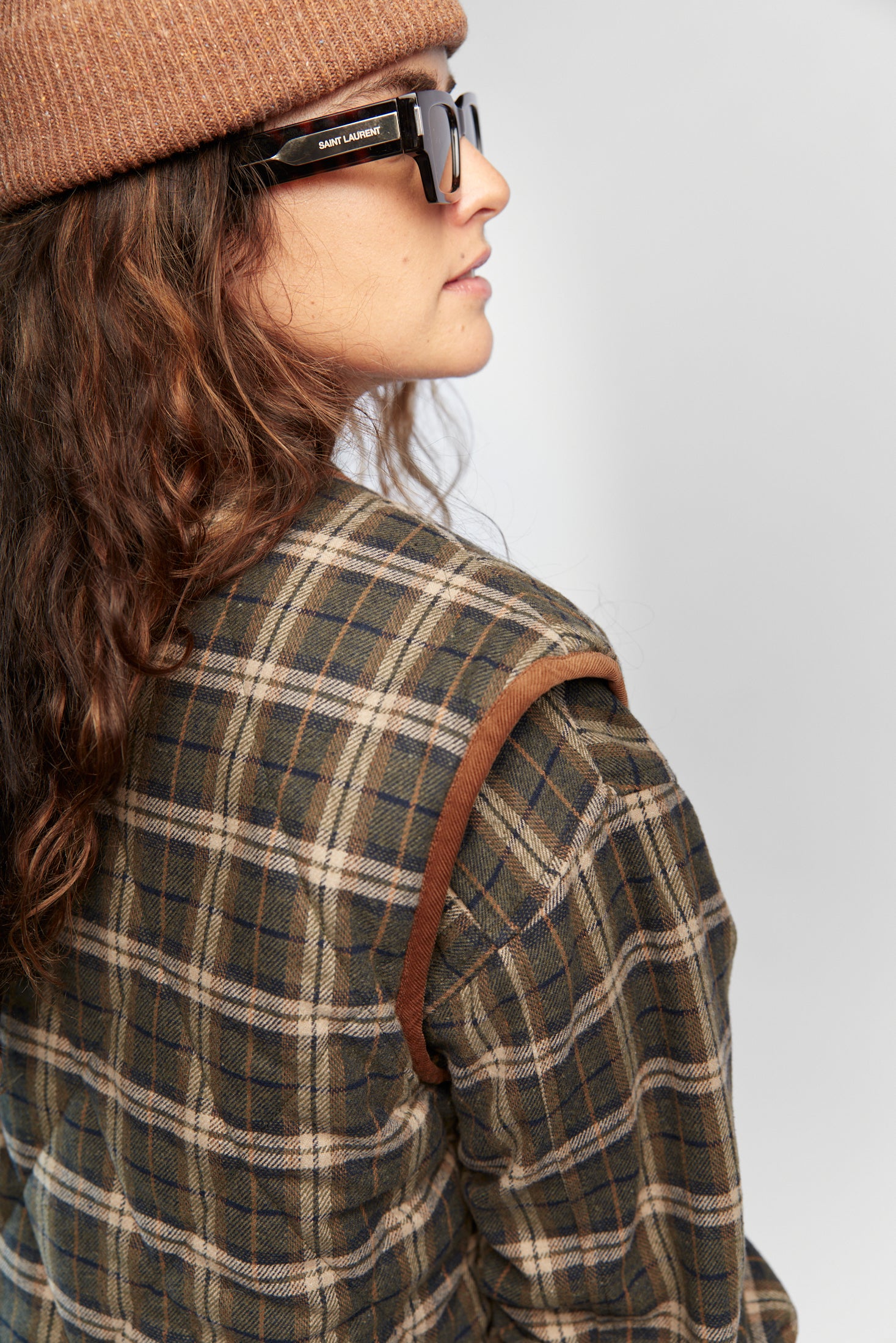 Kamizelka Tahoe Khaki Plaid - 9