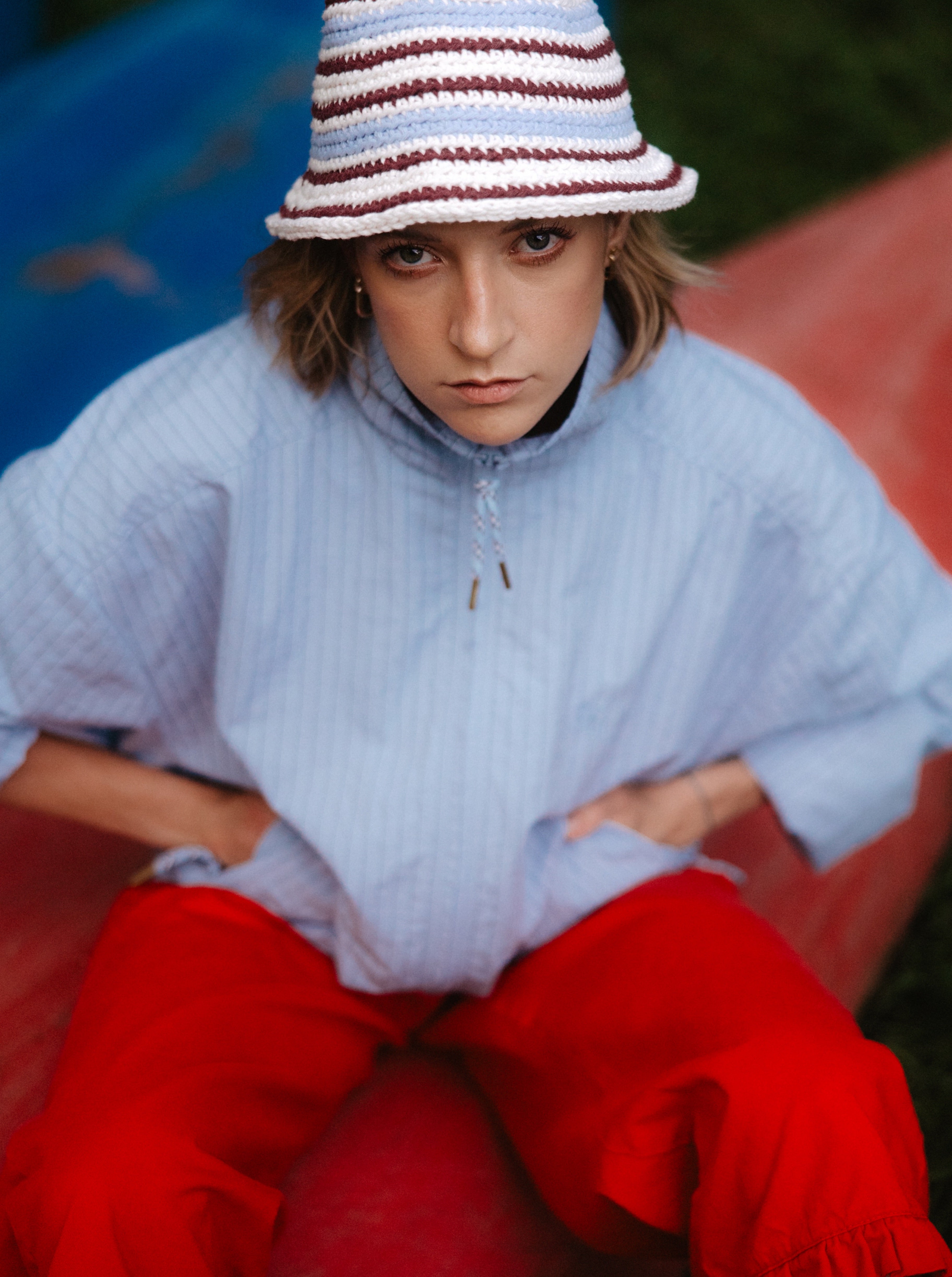 Kurtka Tain Blue Stripes x LARA - 4