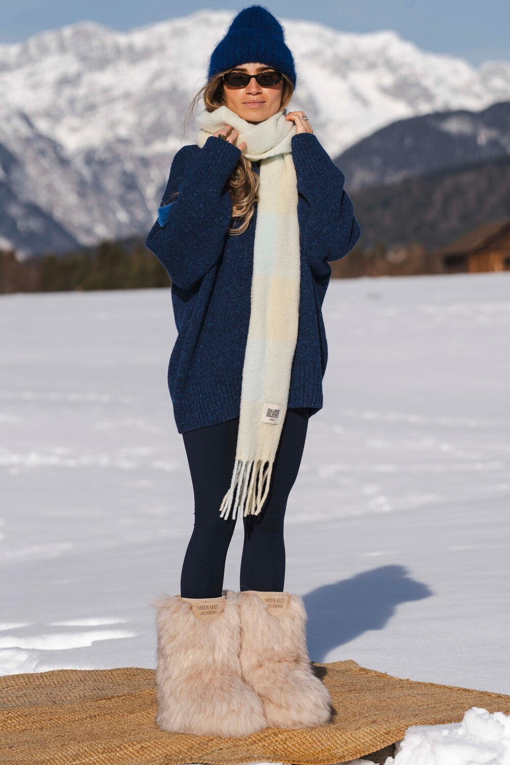 Cloud Long Deep Blue Sweater - 8