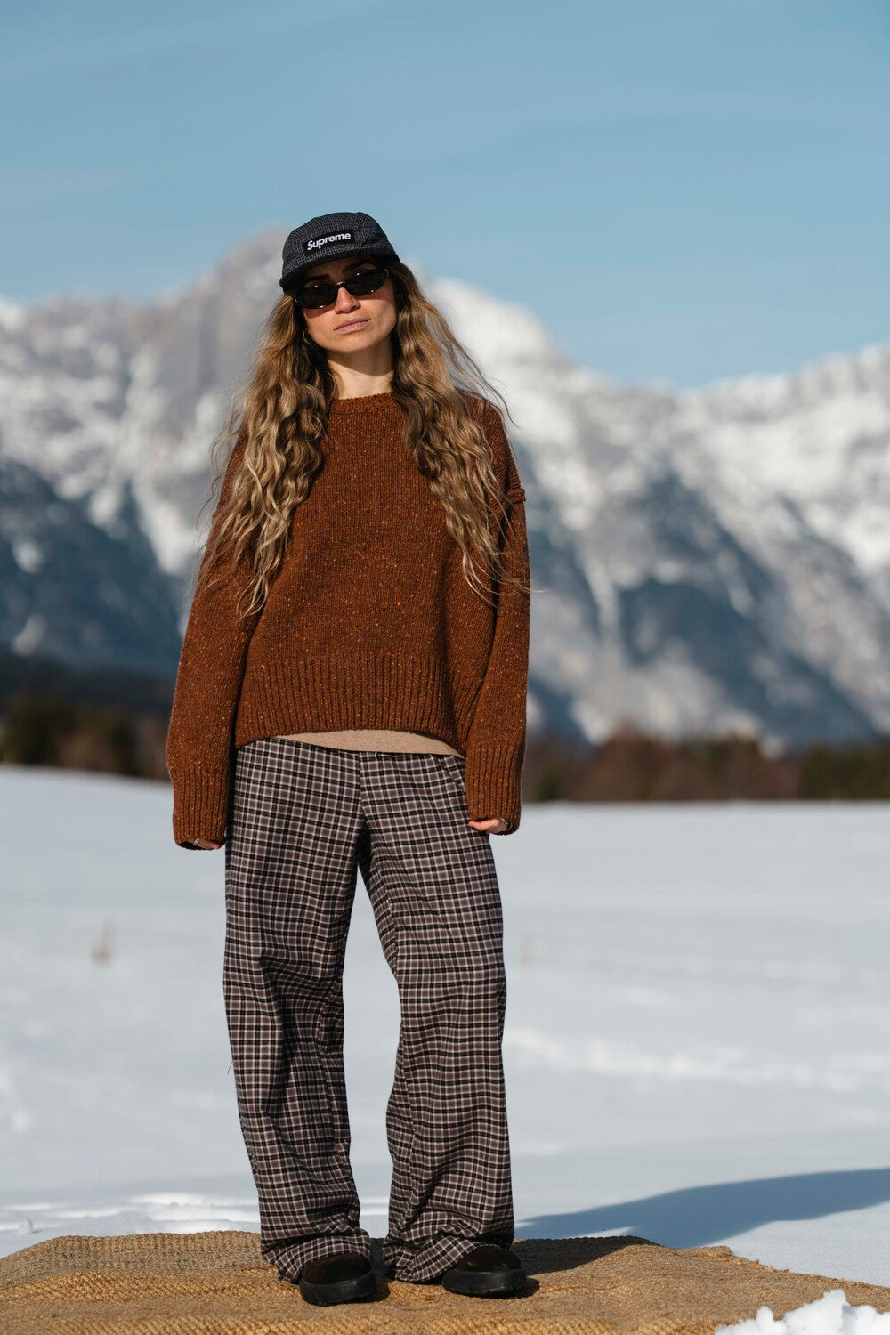 Spodnie Fall Blue Plaid - 3