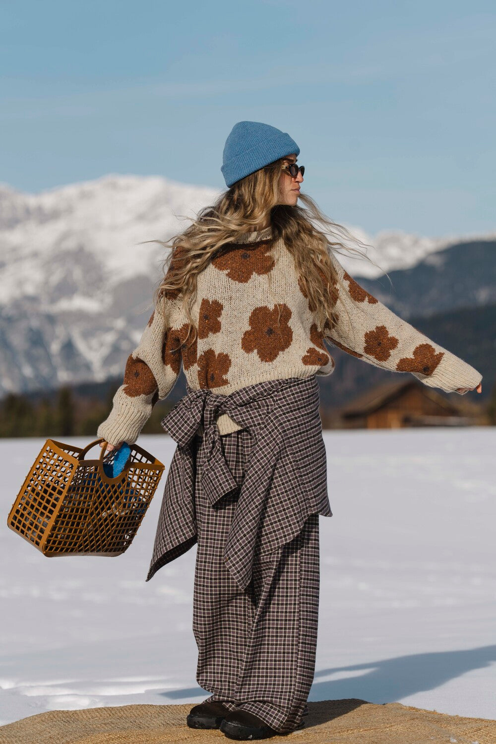 Spodnie Fall Blue Plaid - 15