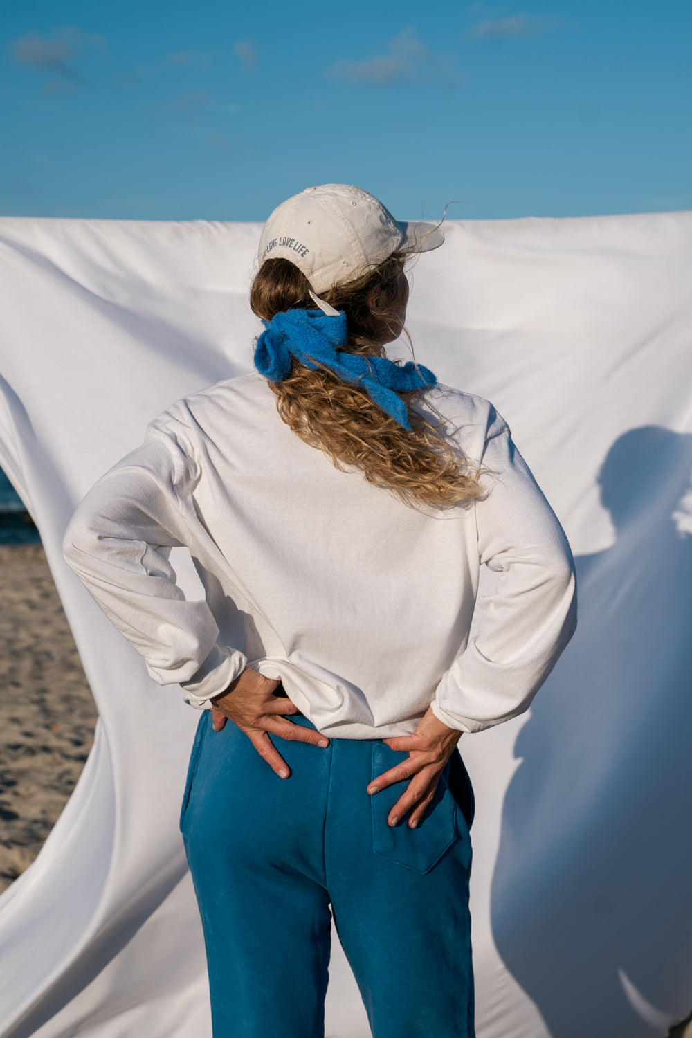 Longsleeve Toronto White/Blue