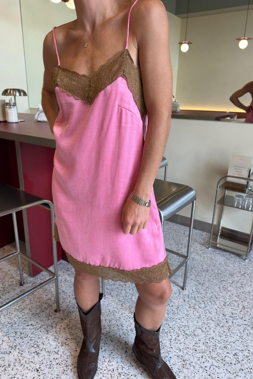 Sukienka Kim Rose Pink/Brown - 13