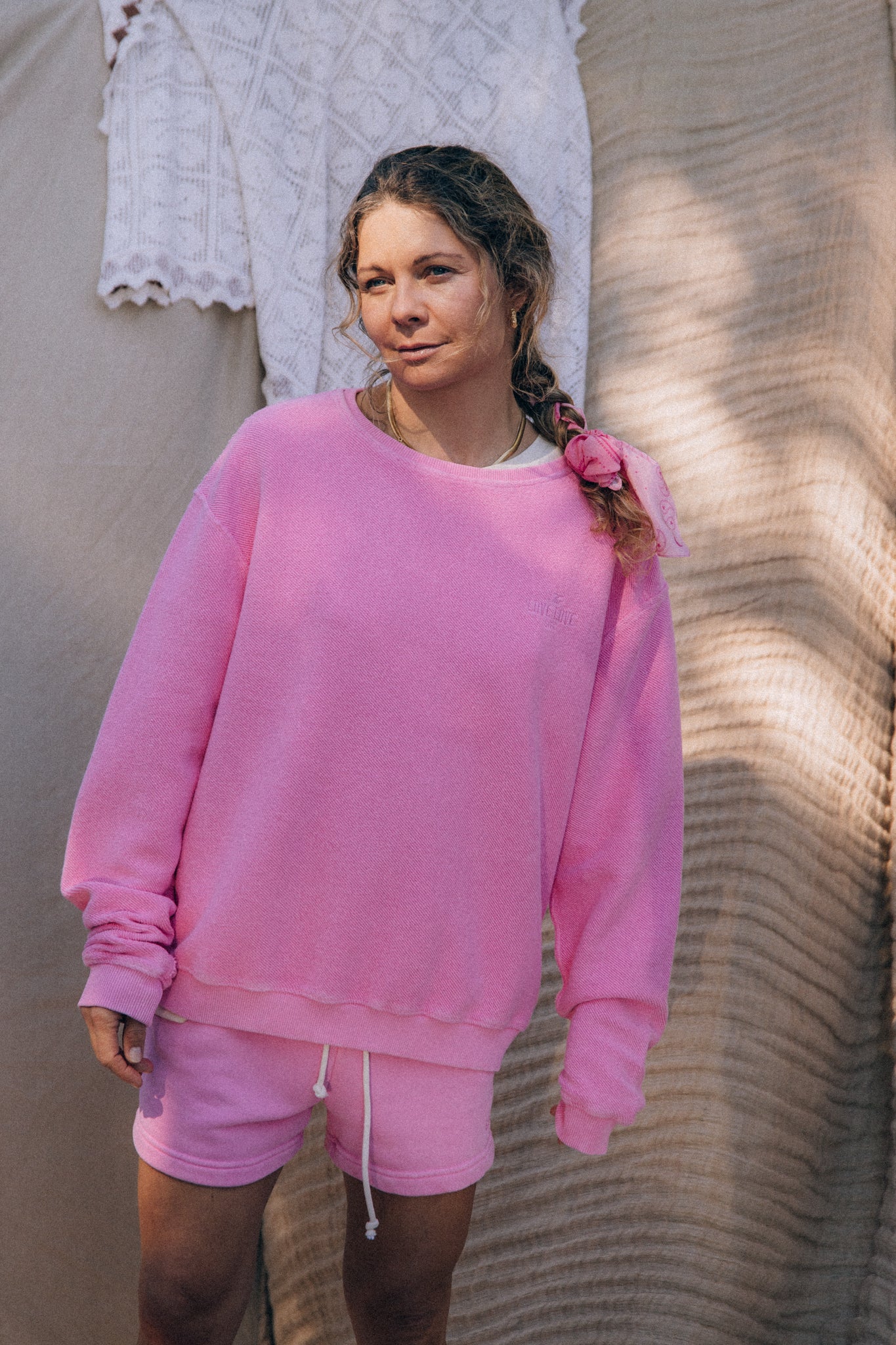 Candy pink sweatshirt best sale