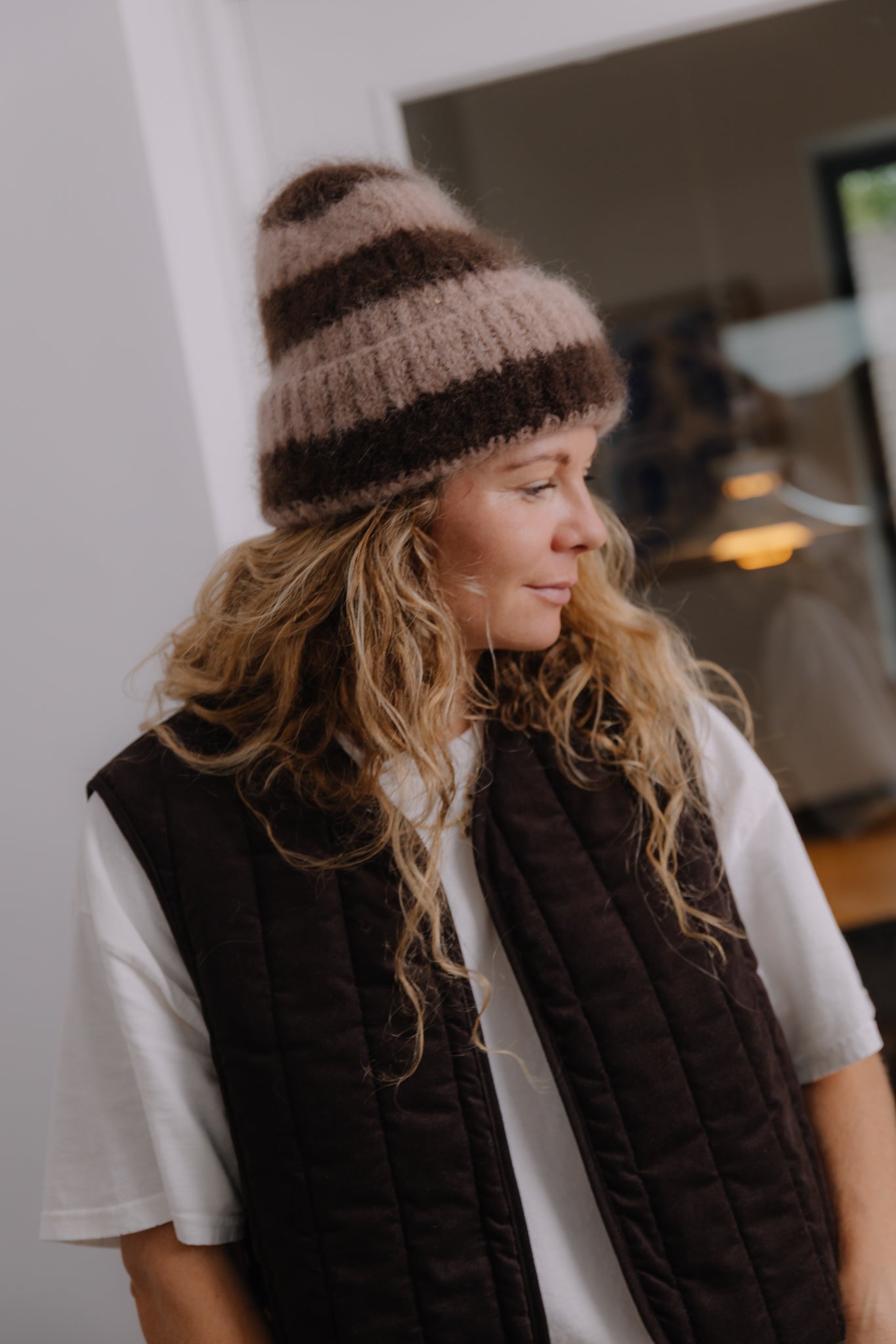 Baby Brown Stripes Hat