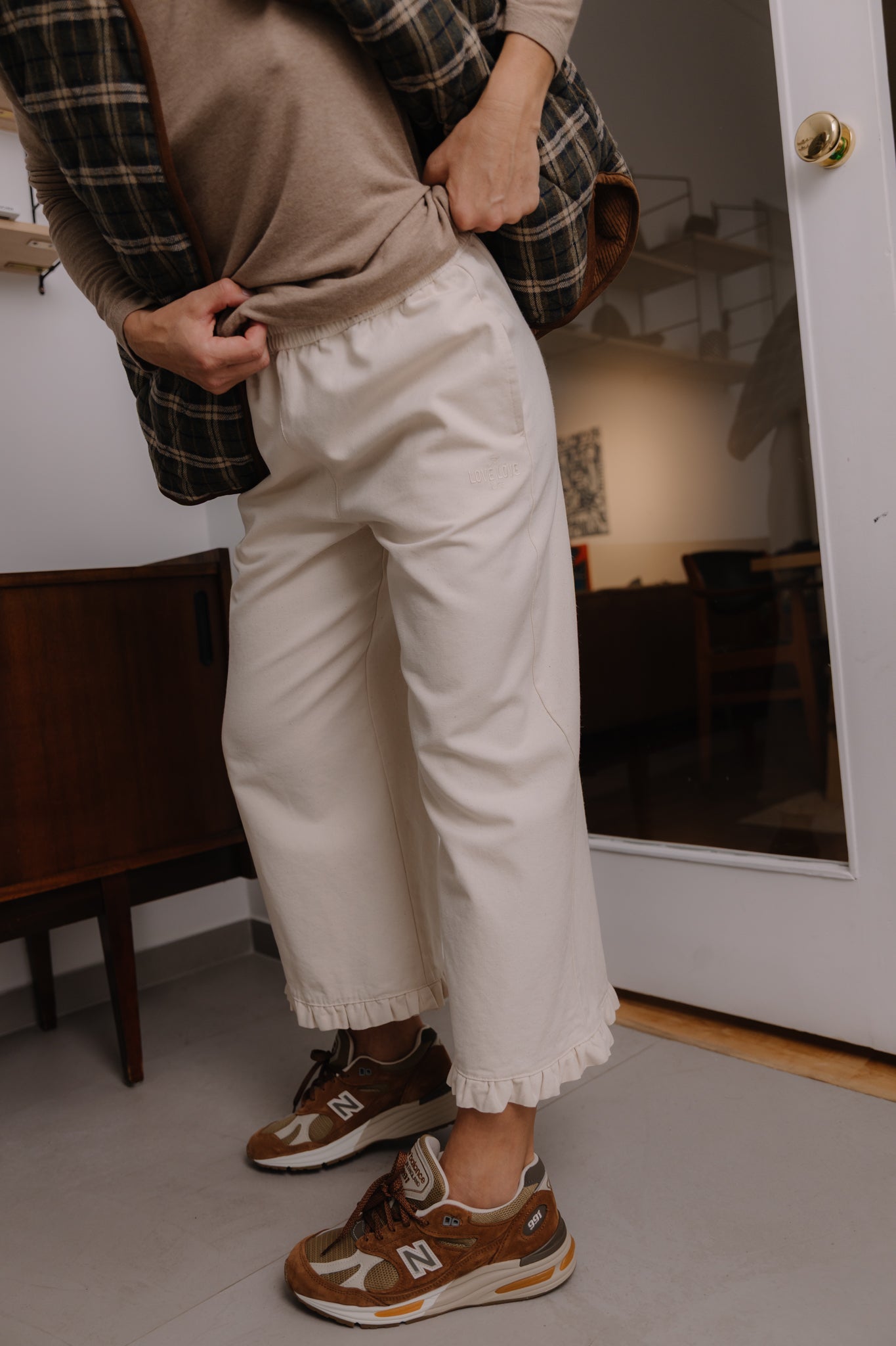Spodnie Capri Street Cream