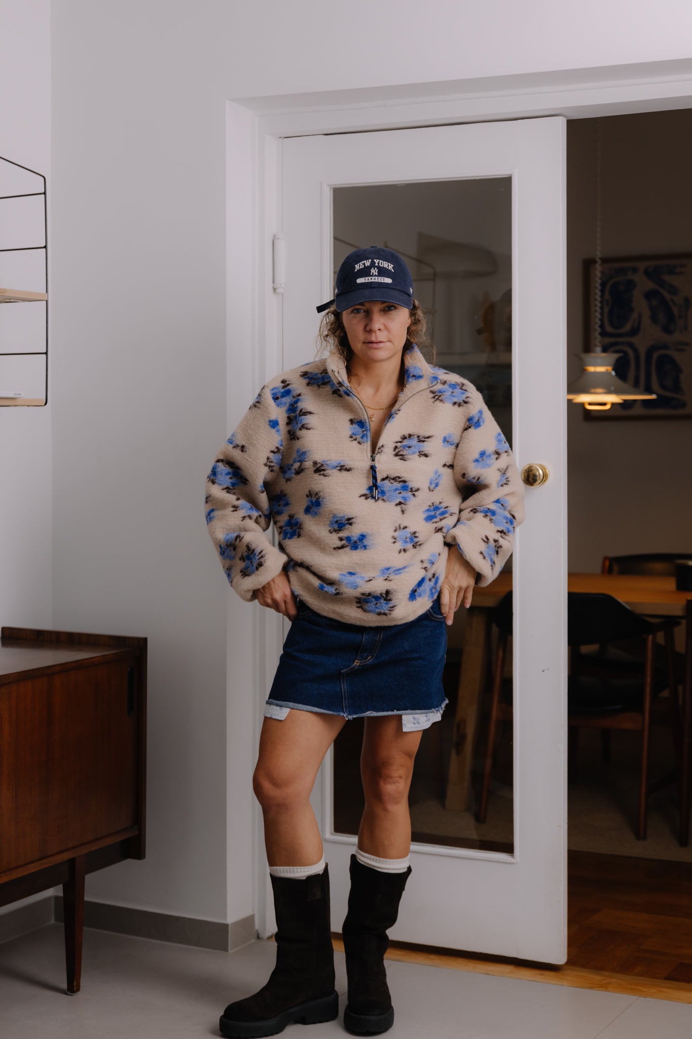 Nous Blue Flower Sweatshirt - 15