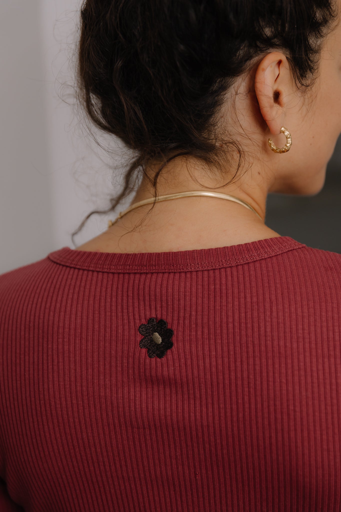 Longsleeve Ana Burgundy FLO - 3