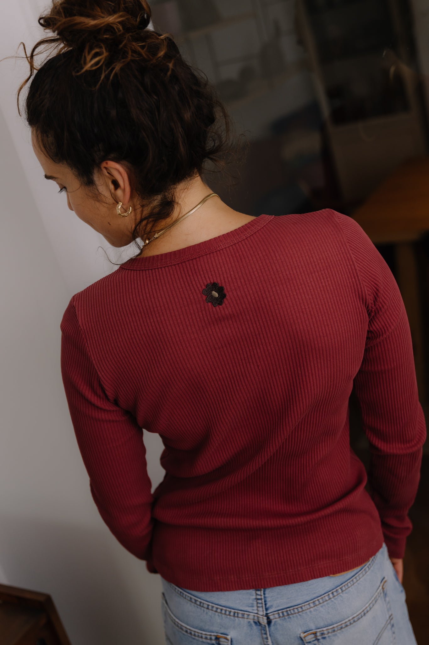 Longsleeve Ana Burgundy FLO