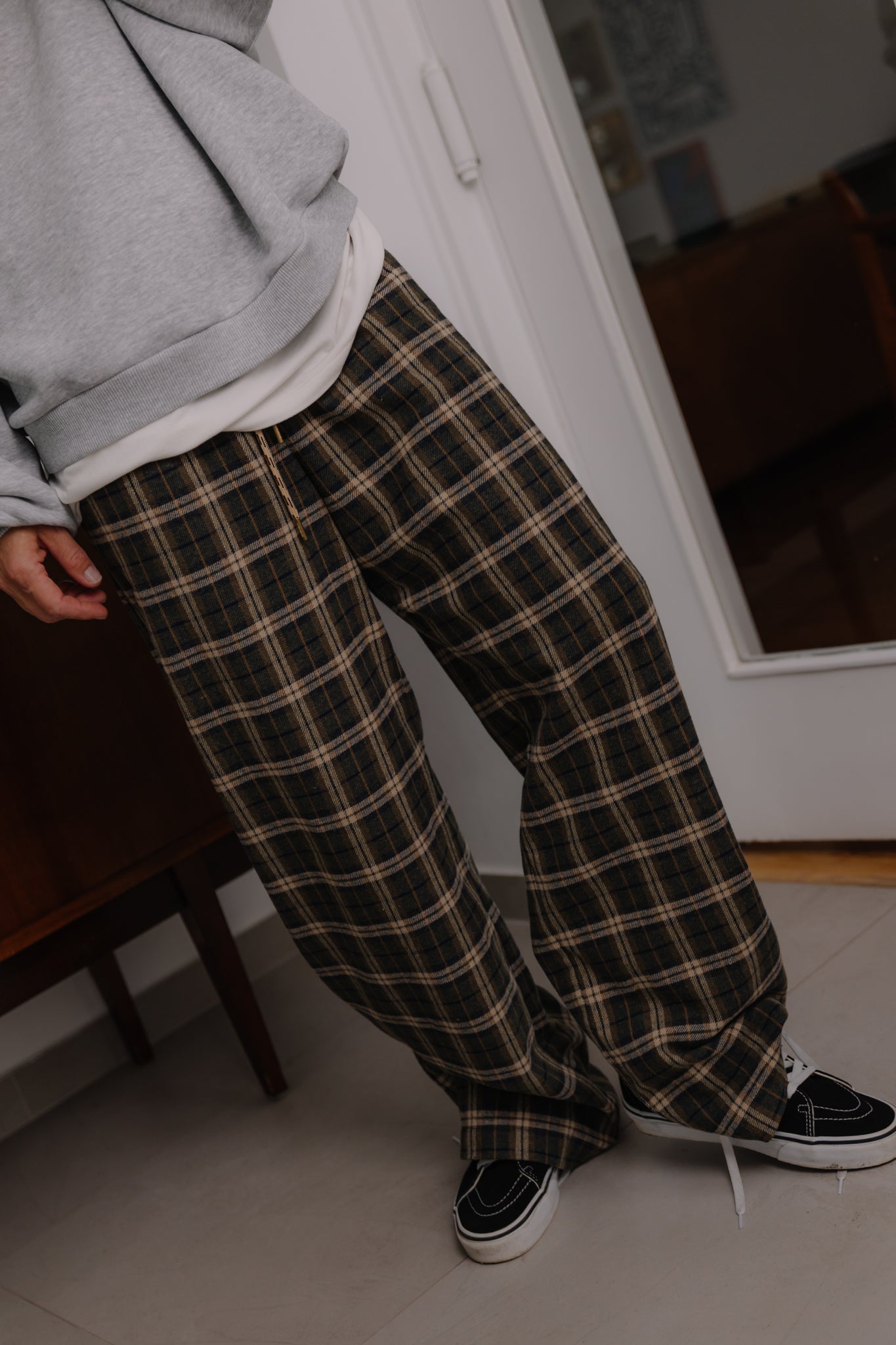 Spodnie Fall Khaki Plaid - 2
