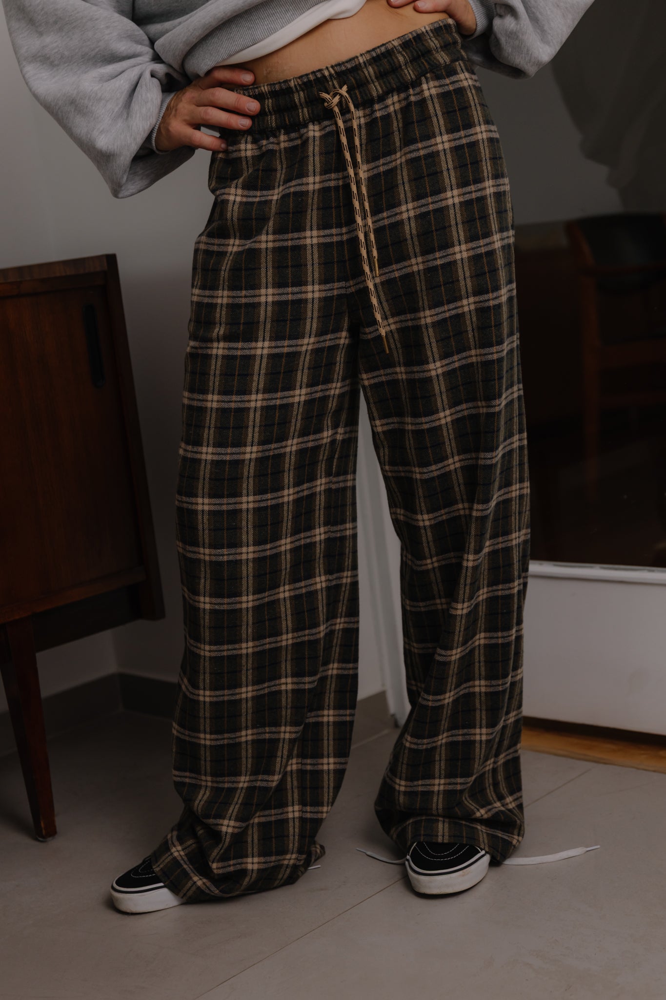 Spodnie Fall Khaki Plaid - 20