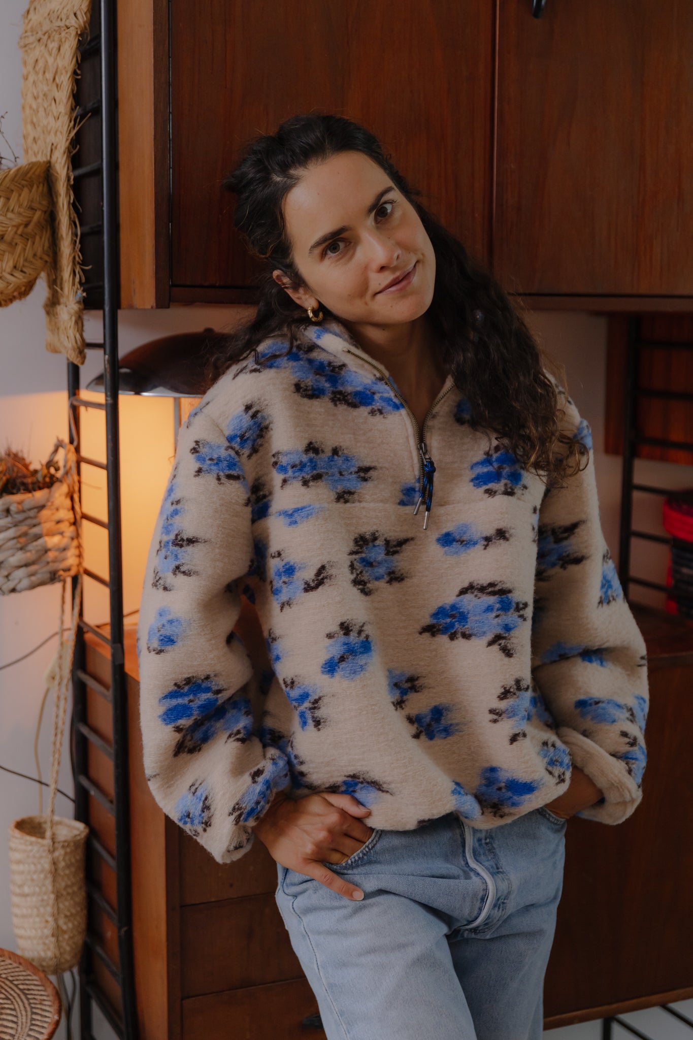 Nous Blue Flower Sweatshirt - 20