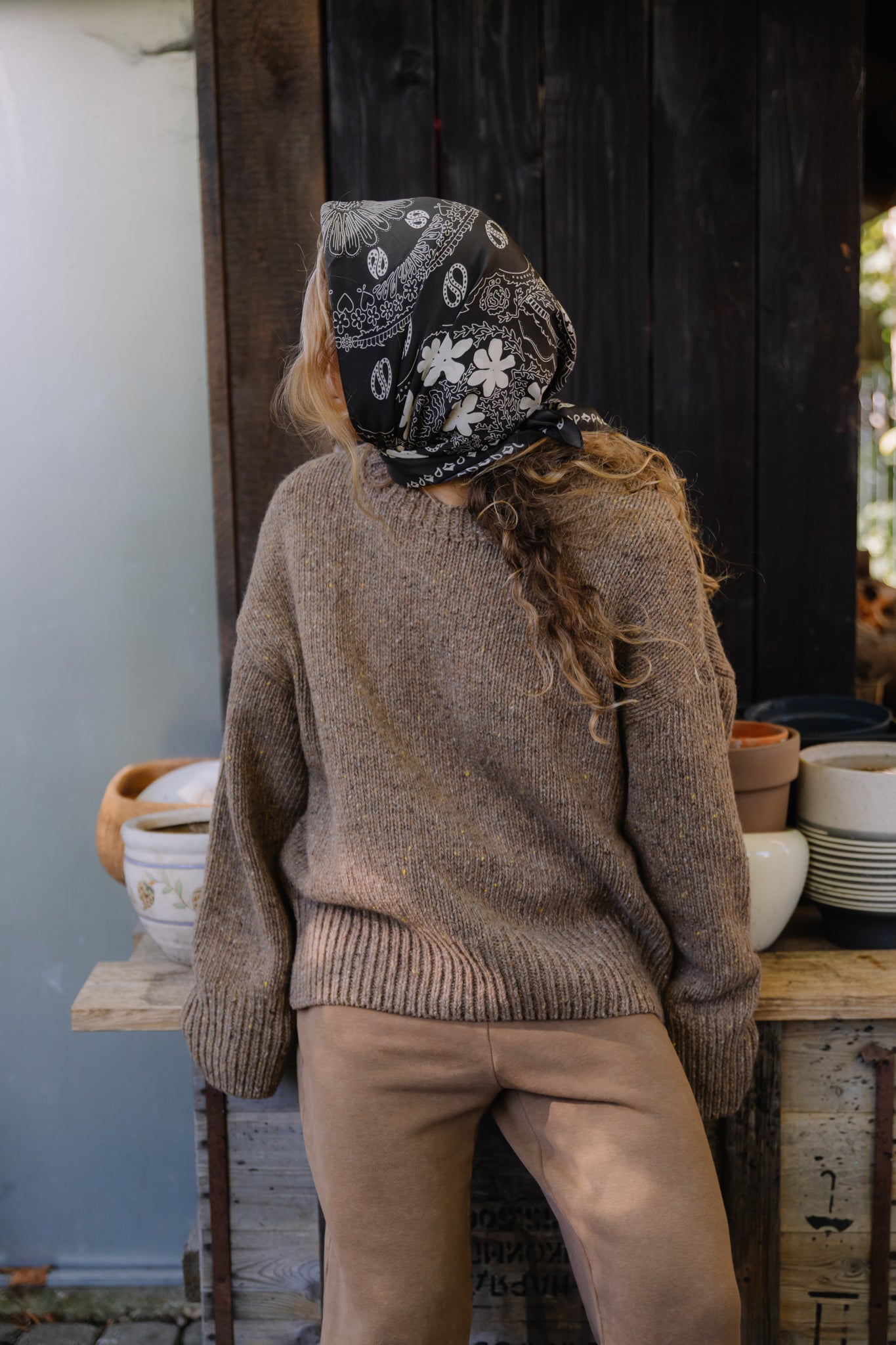 Bandana Bandi Flori Brown