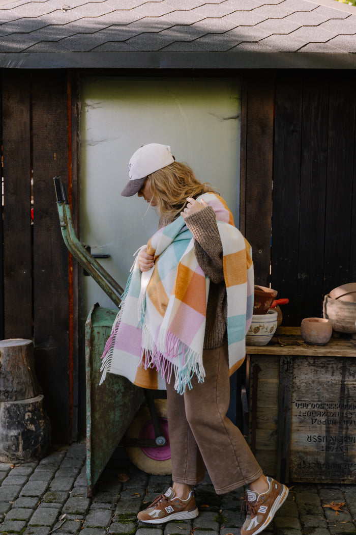 Frin Mehrfarbige Wolldecke