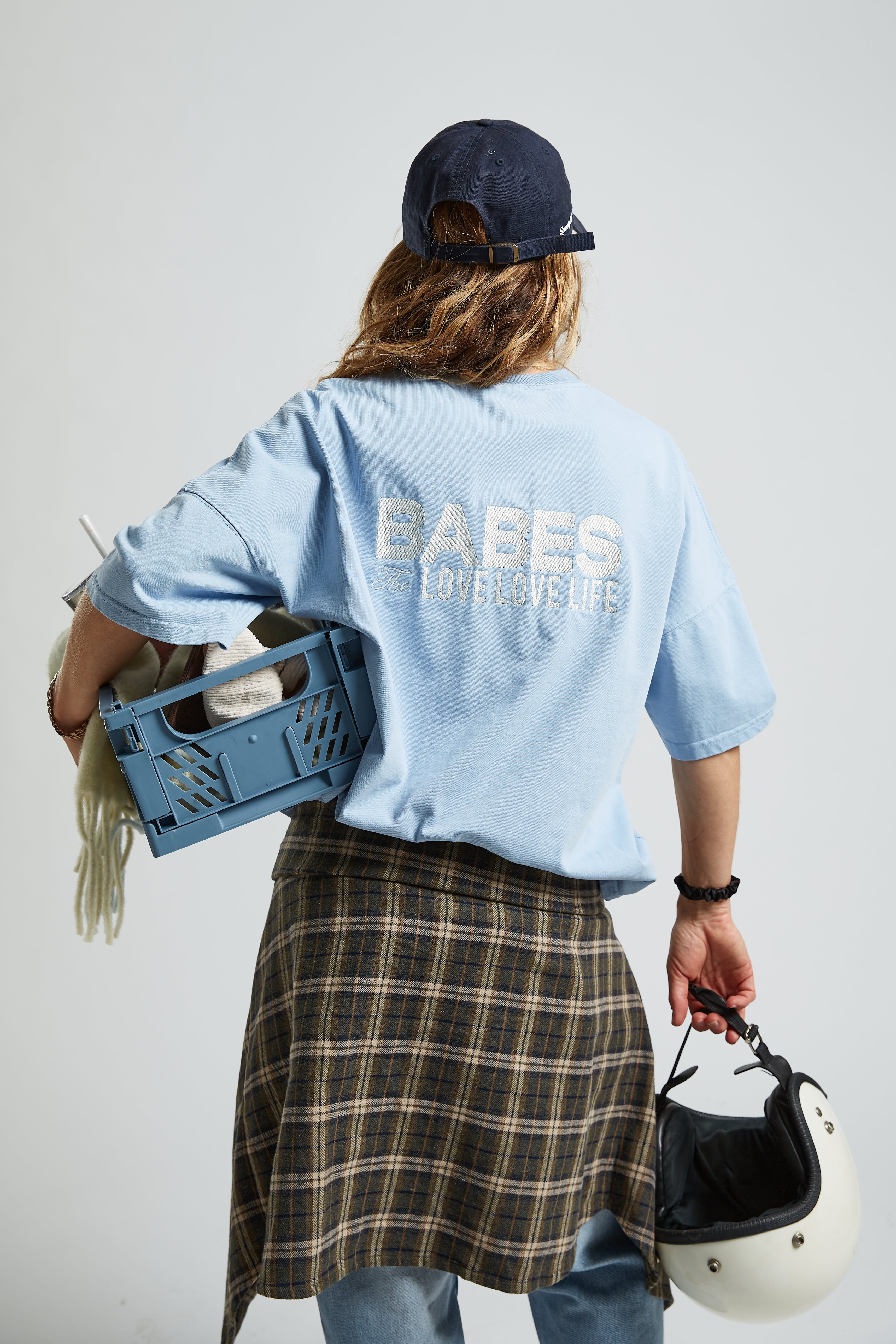 T-shirt West Dusty Blue BABES