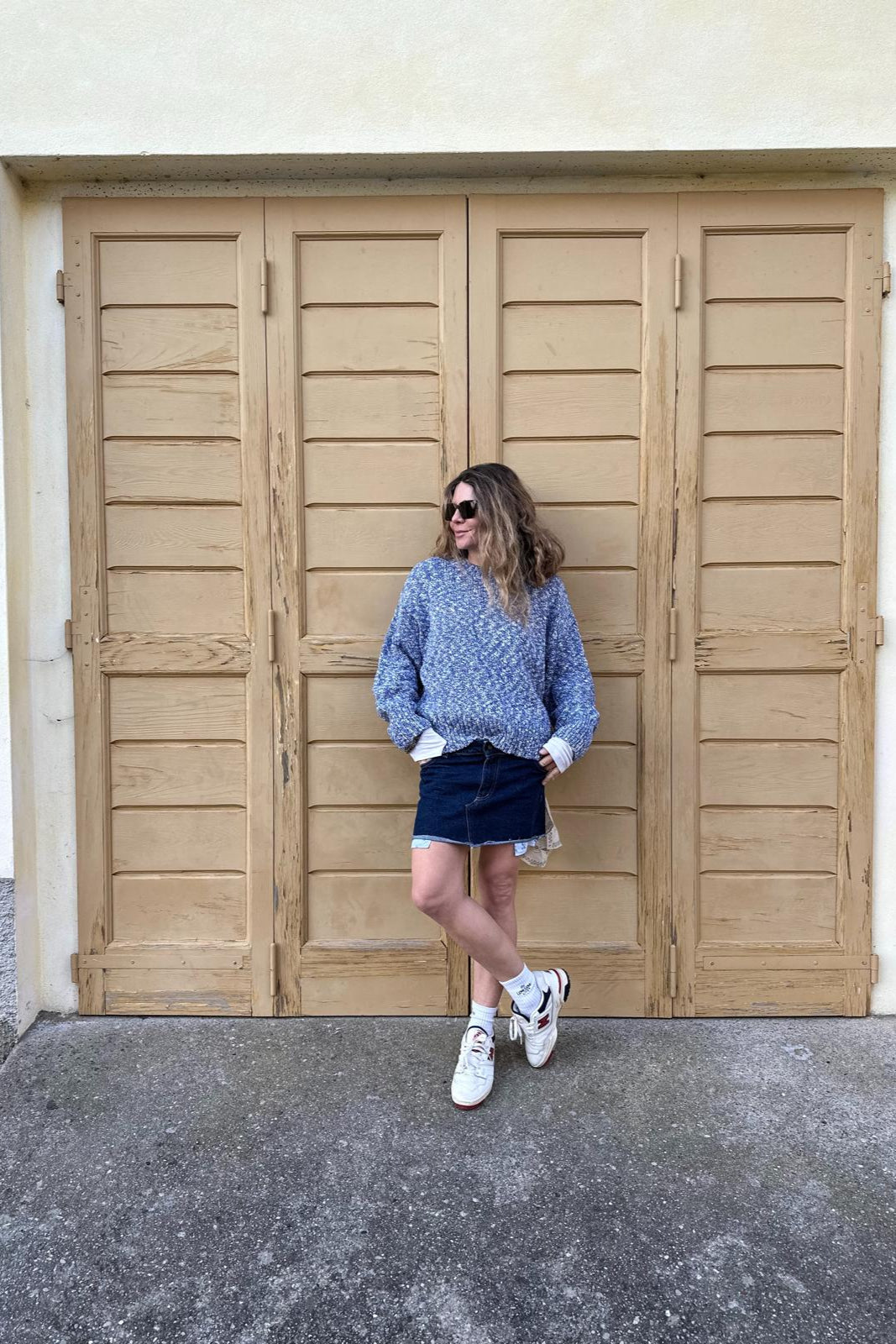 Sweter Day Blue/White