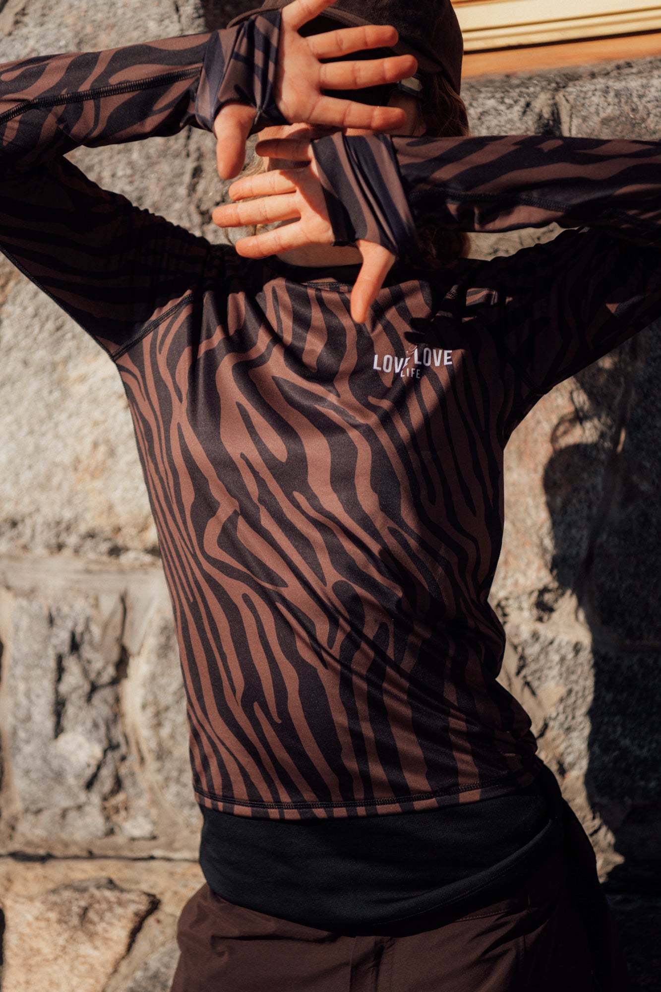 Longsleeve Sporty Brown Zebra - 7