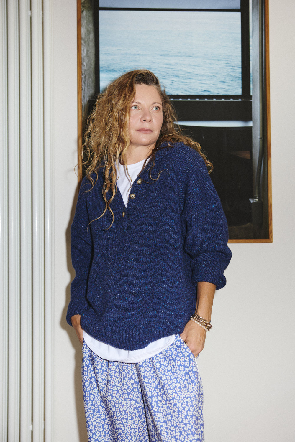 Sweter Close Deep Blue