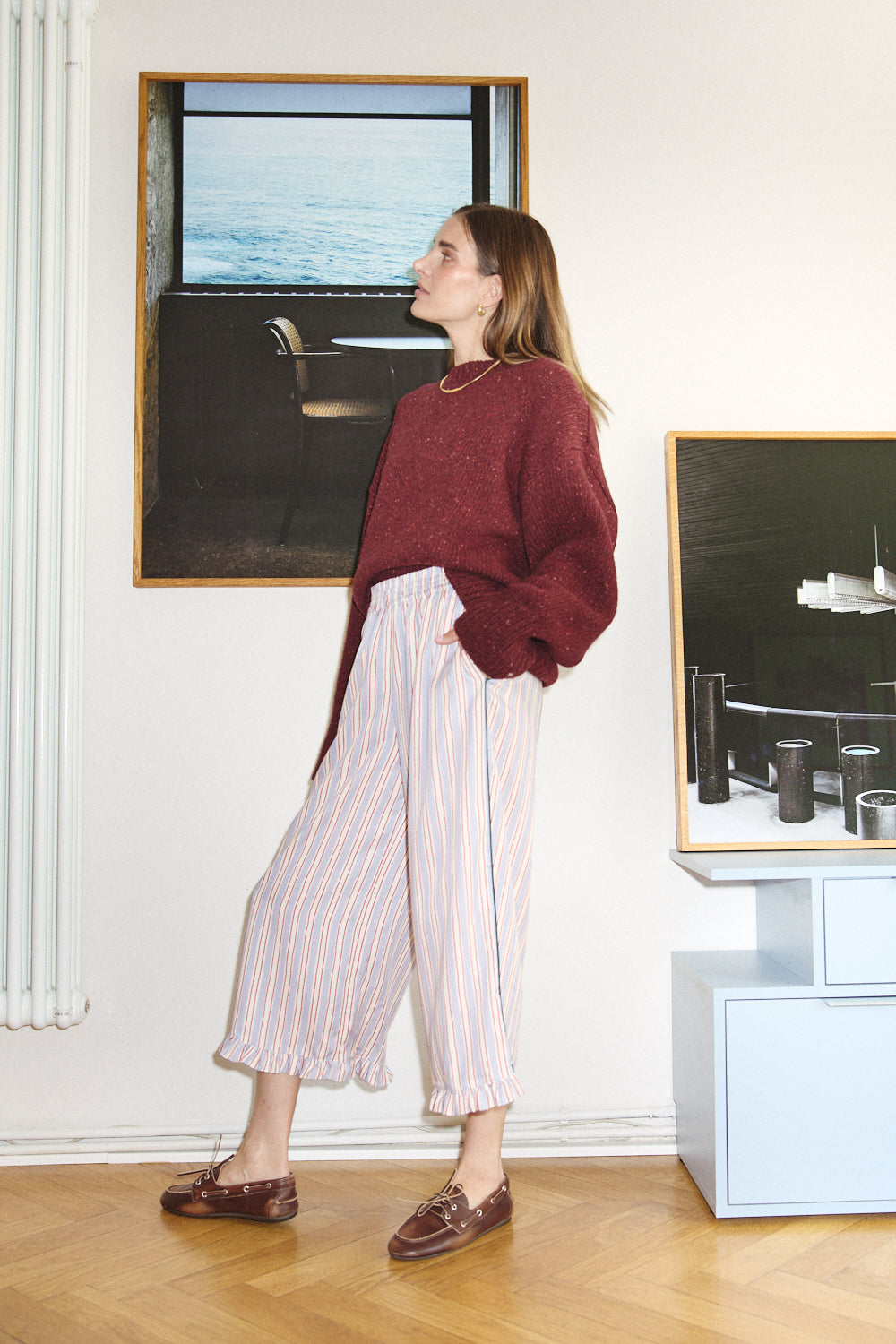 Spodnie Capri Dream Red Stripes x LARA