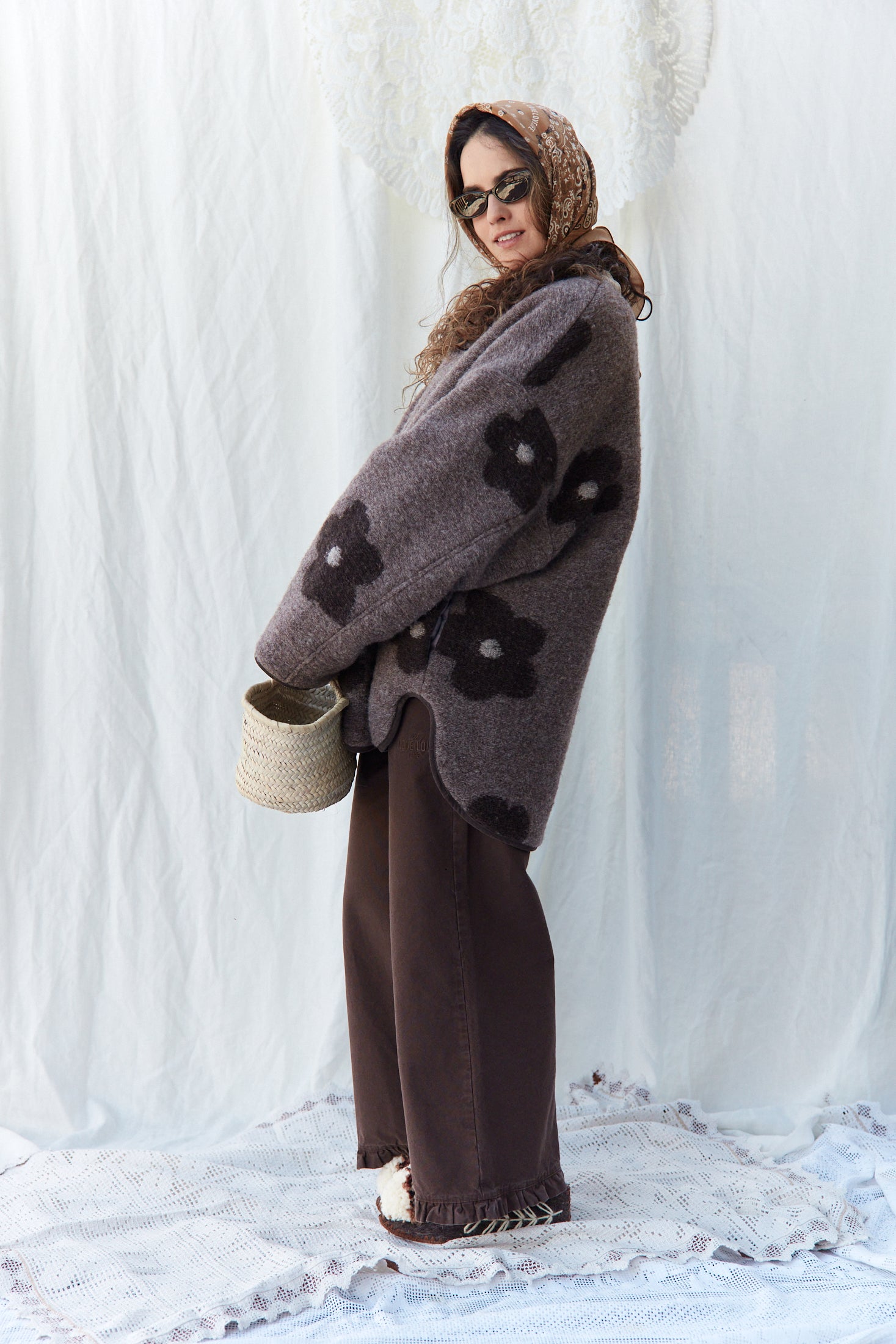 Kurtka Adana Brown Flowers - 6