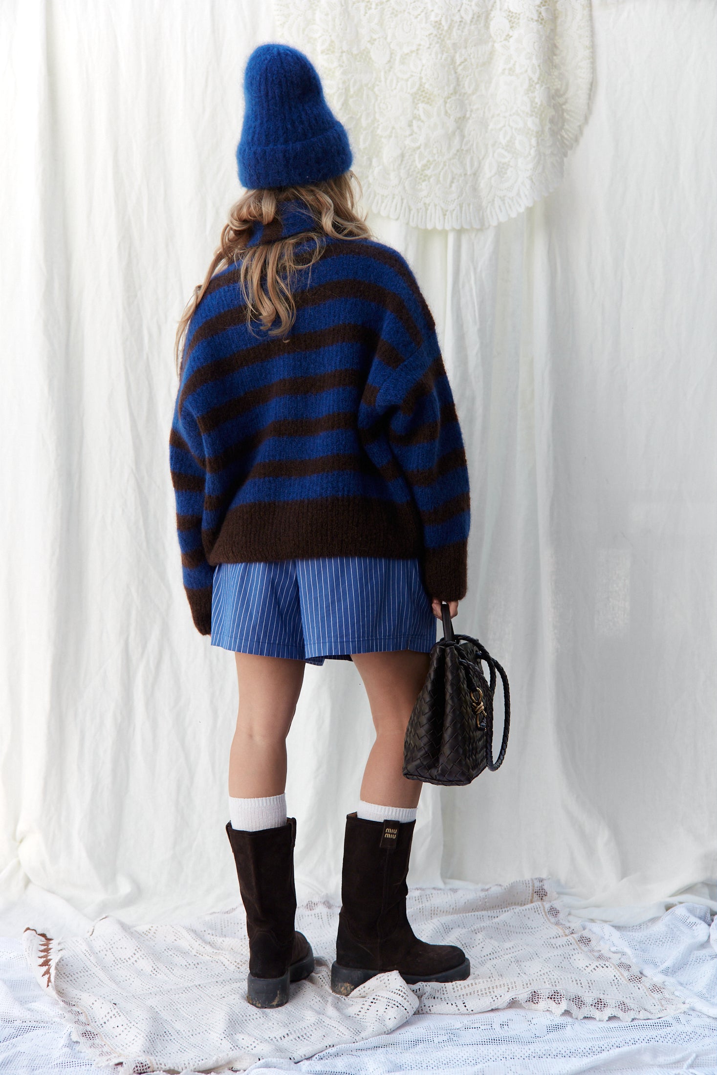 Kardigan Bori Blue & Brown - 12