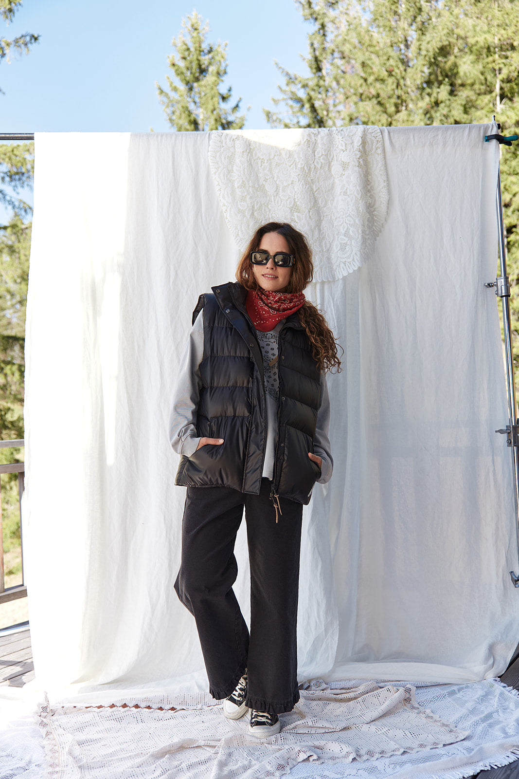 Spodnie Capri Long Black