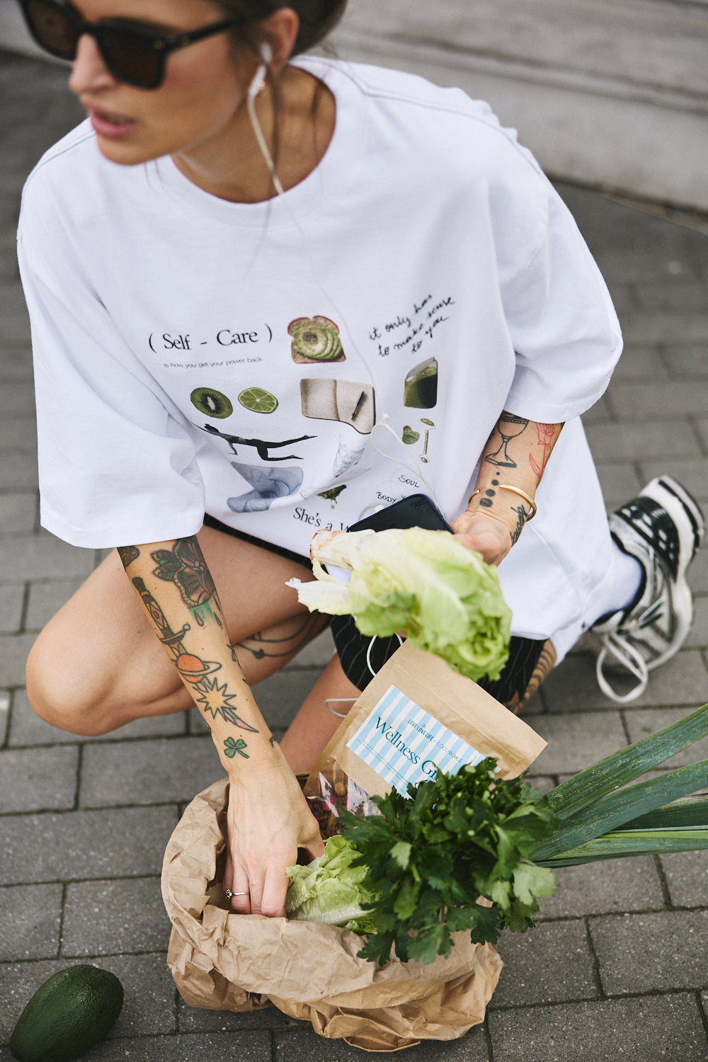 T-shirt Bronx White x Coco Bowls + GRANOLA