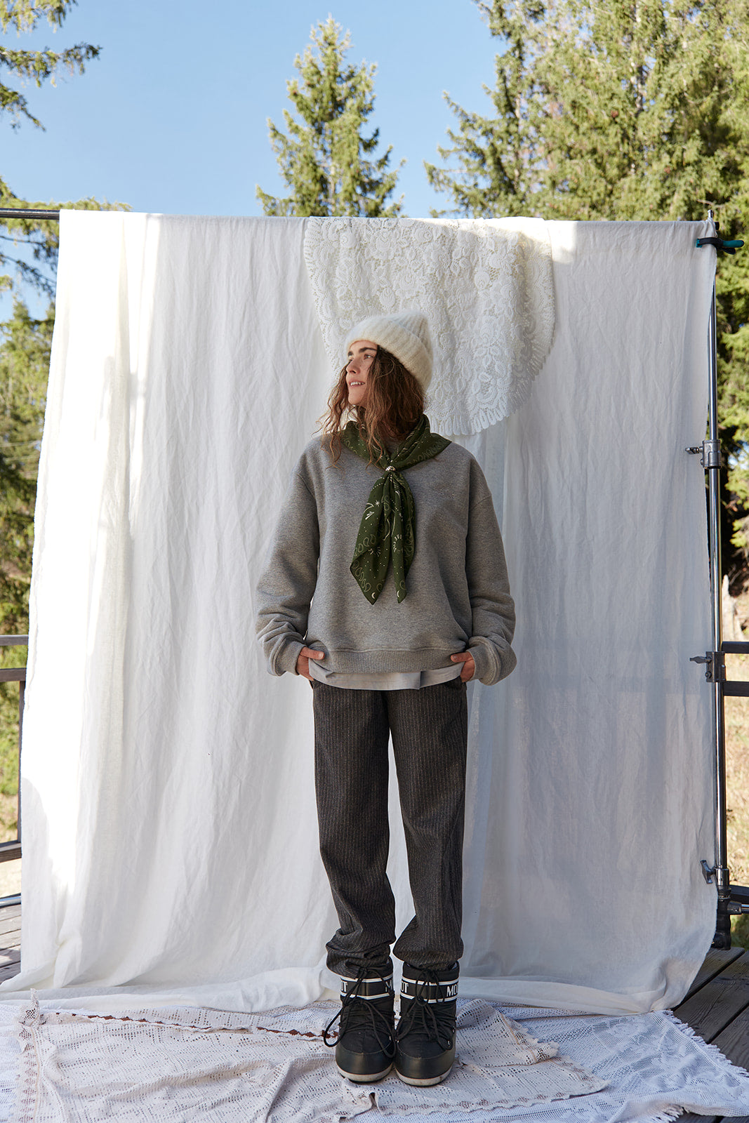 Spodnie Relax Gray Stripes - 10